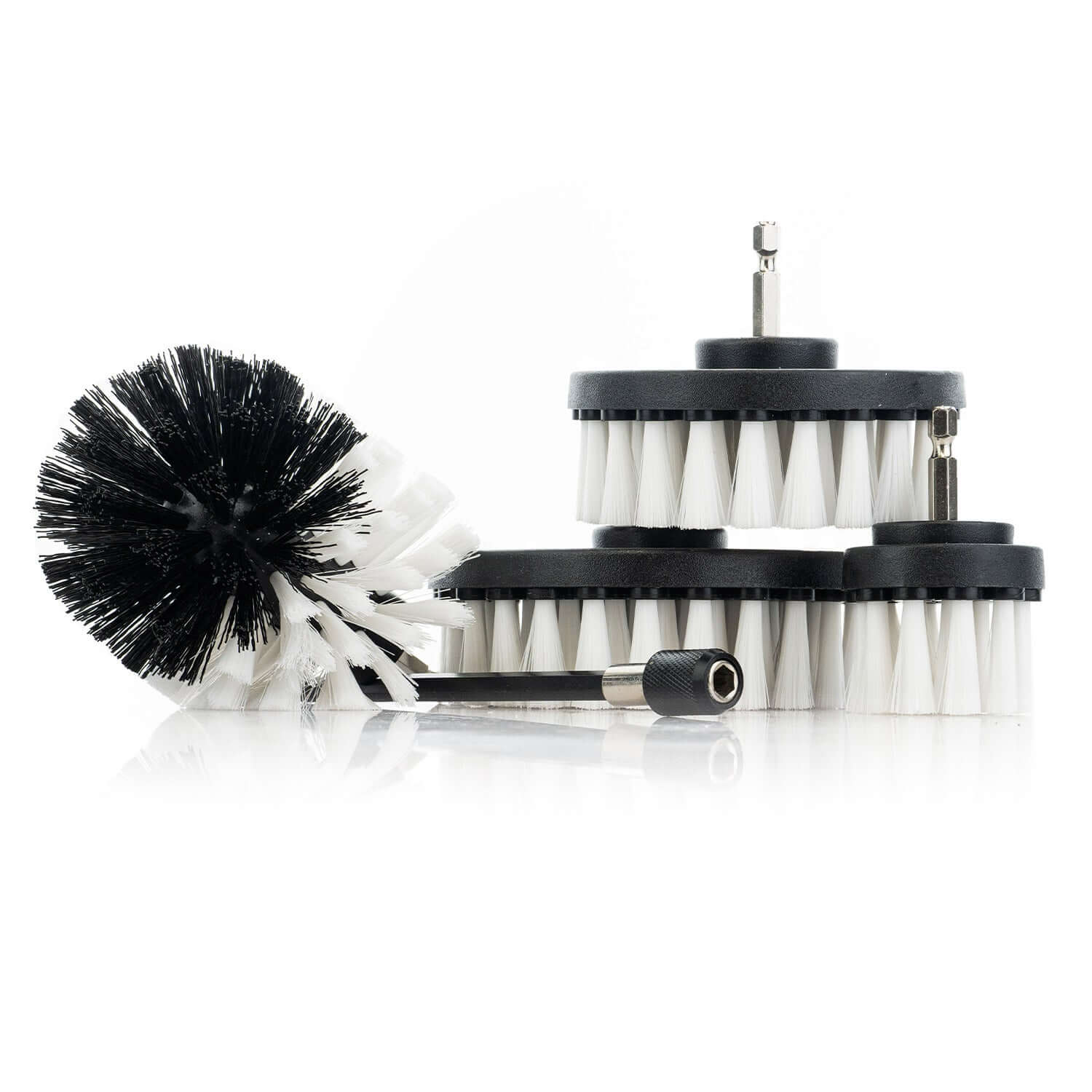 4-piece carpet drill brush kit