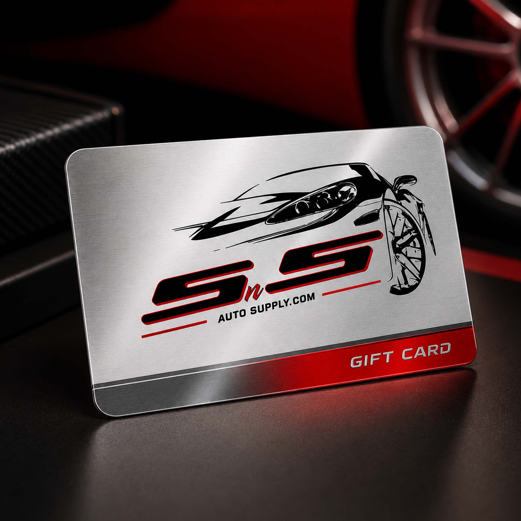 SNS Gift card in a shop setting