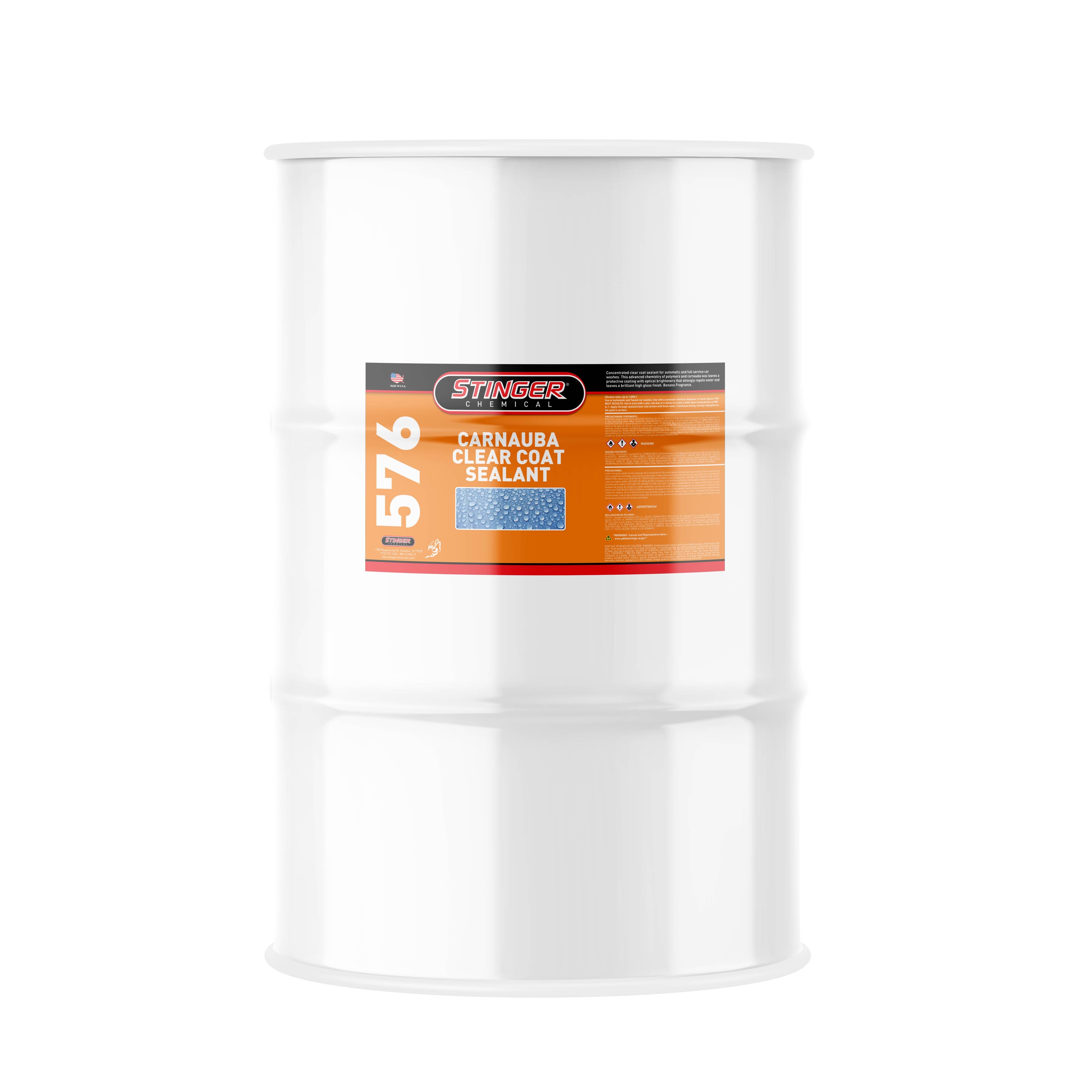 Carnauba Clear Coat Drying Agent 55 Gallon drum on a white background