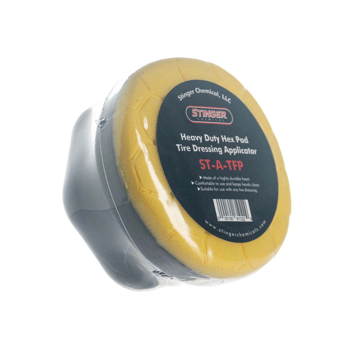 Stinger Heavy Duty Hex Pad Tire Dressing Applicator ST-A-TFP in its retail clamshell