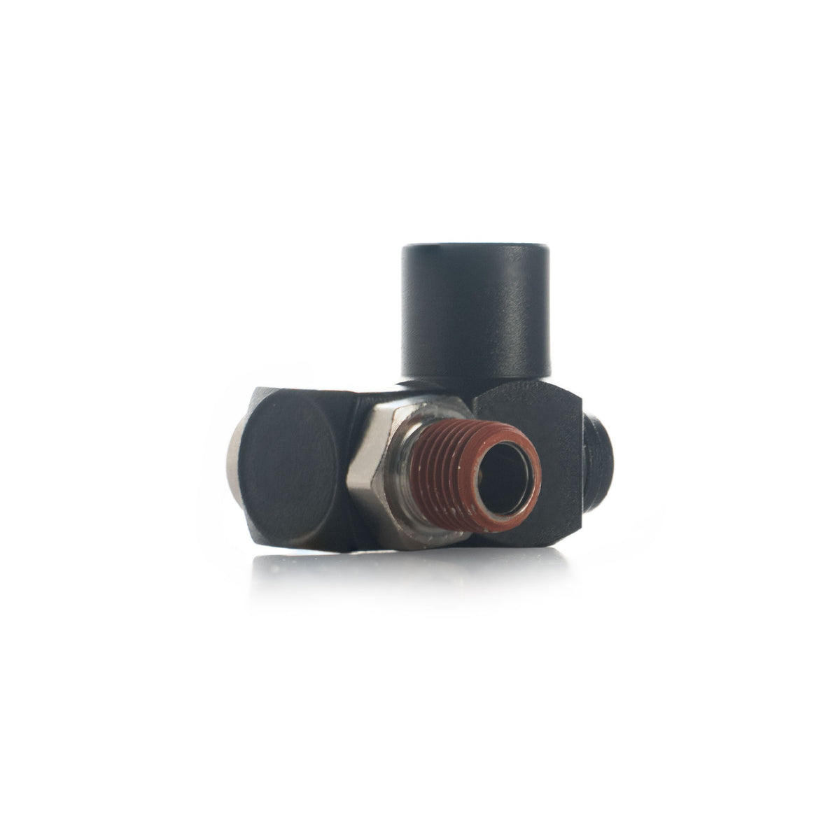 Stinger Twister 90 degree swivel adapter front view of the threaded male air fitting