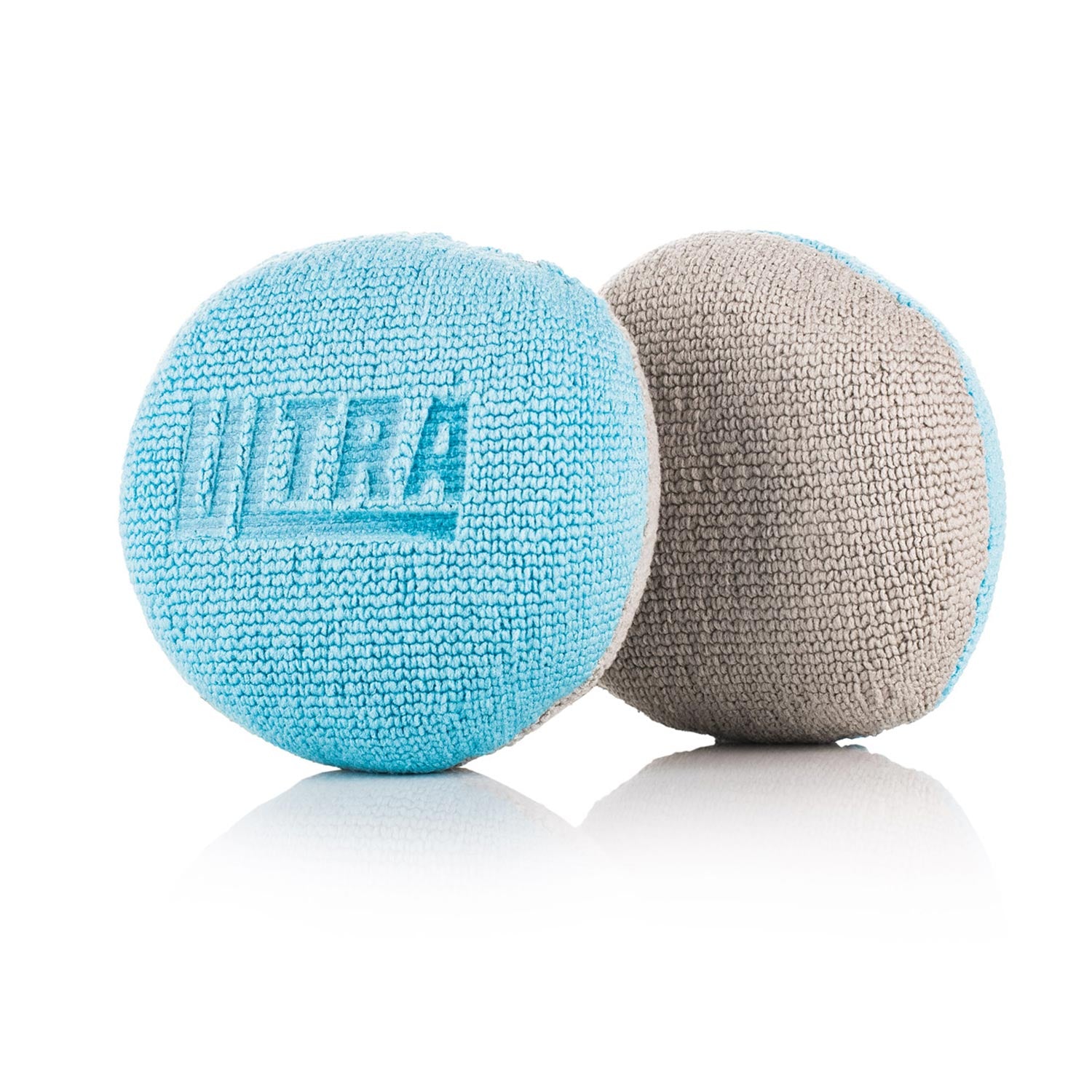 Front and back side of the blue and gray applicators, on a white background with 'Ultra' branding.