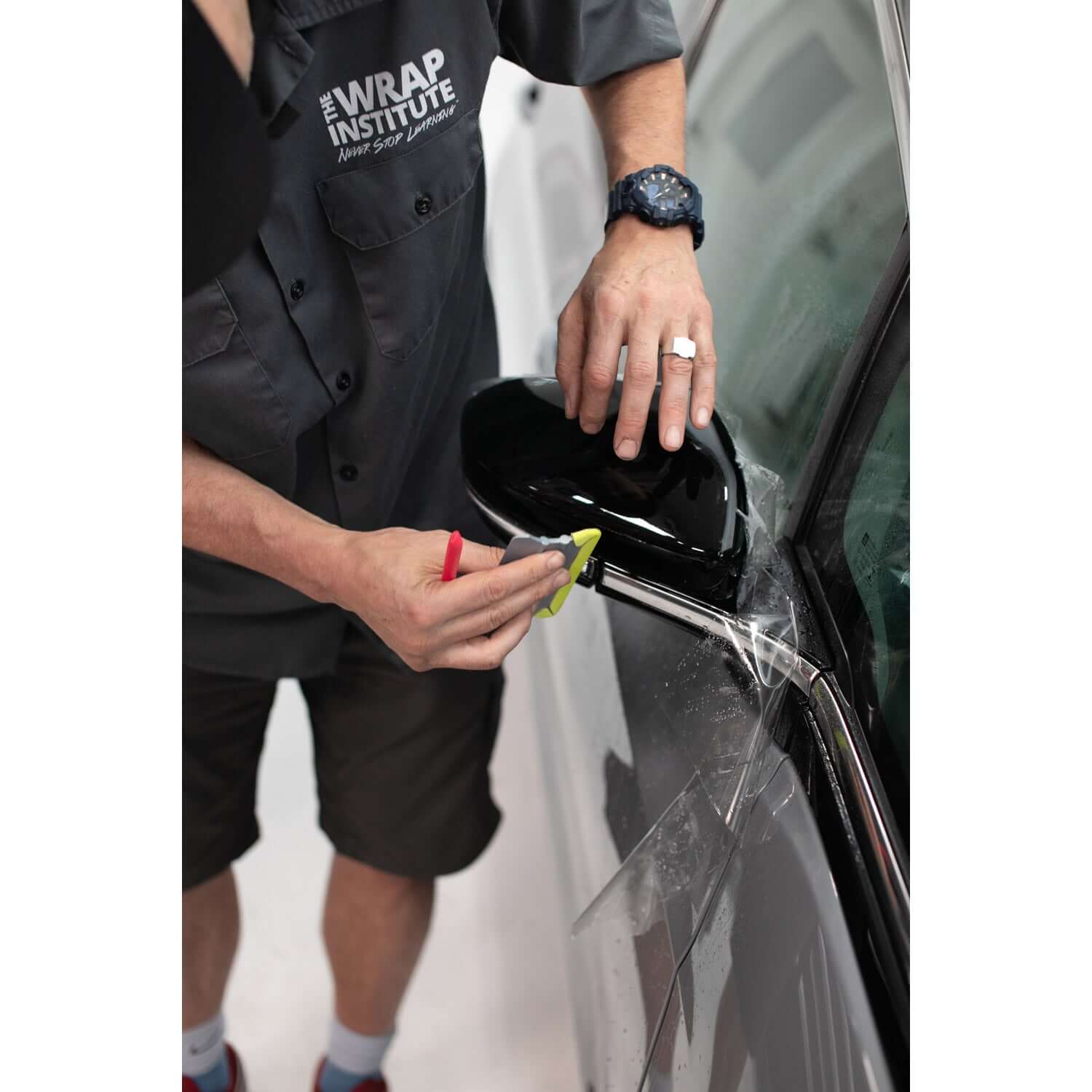 car wrap silver squeegee