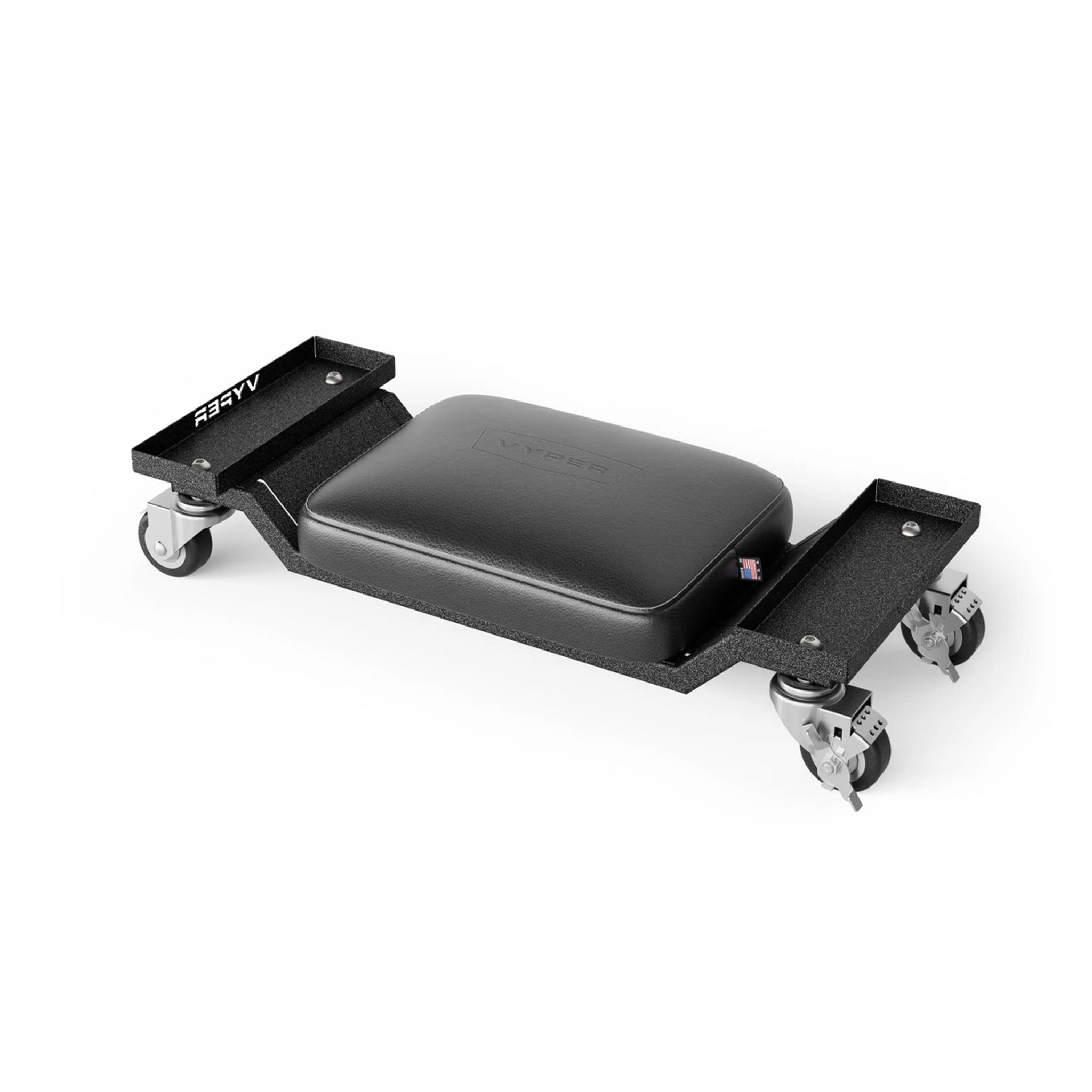 vyper mini creeper black seat and black legs on a white background