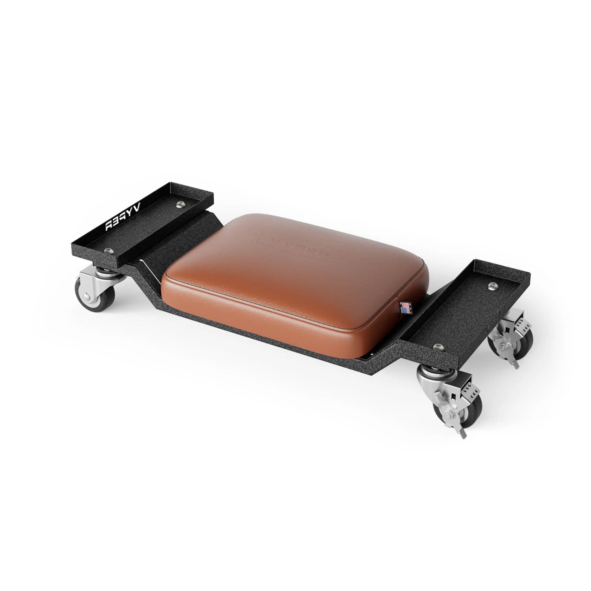 vyper mini creeper brown seat and black legs on a white background