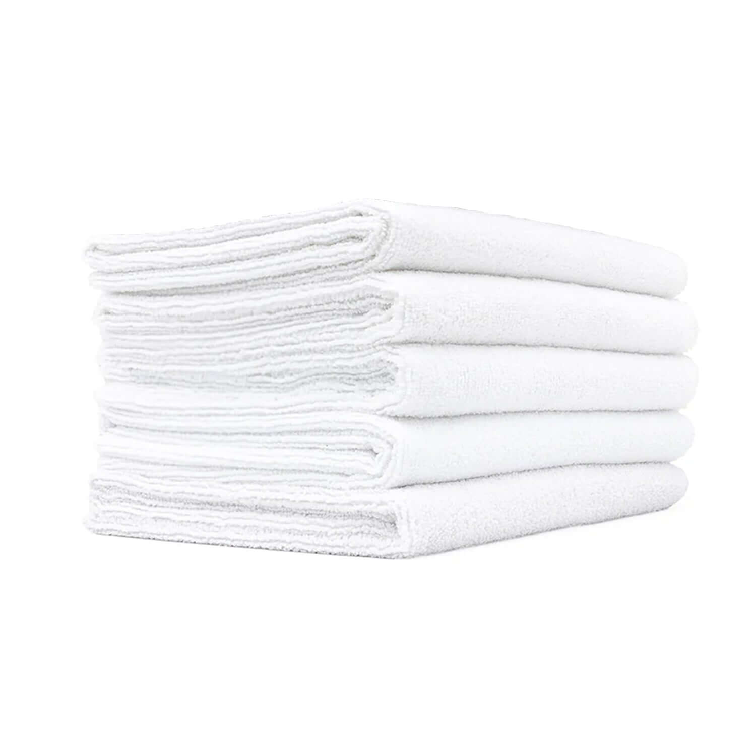 5-pack white cotton terry all-purpose towel