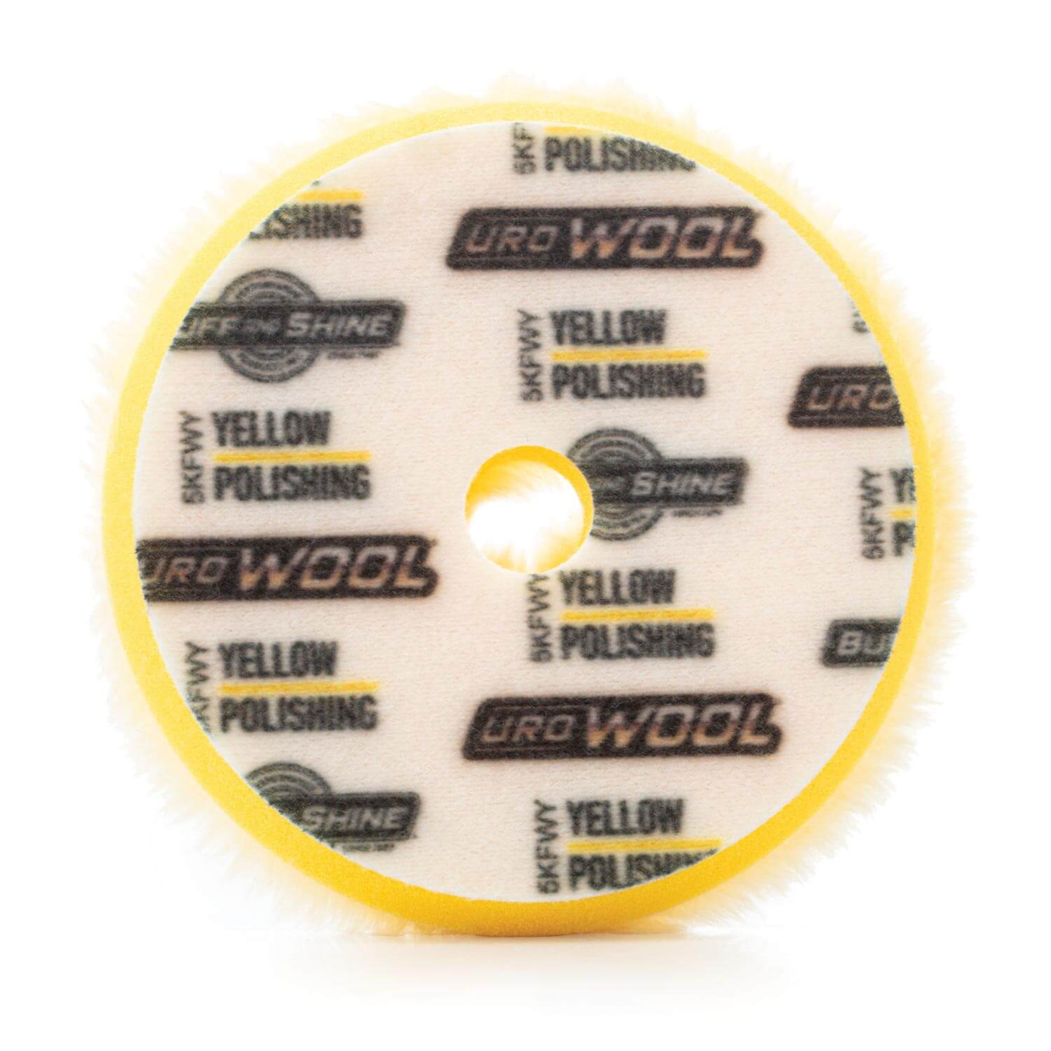 Yellow Wool Velcro Back