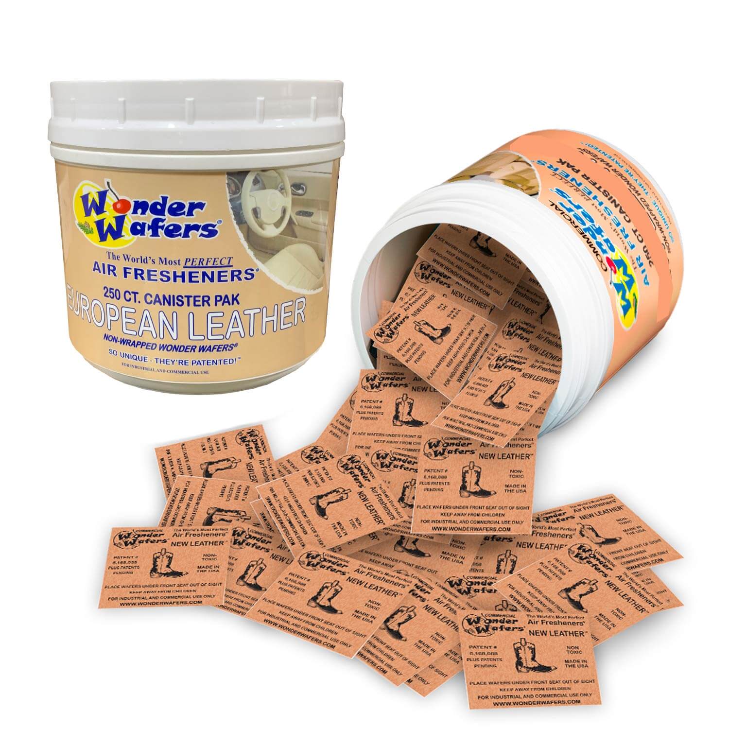 250-count new european leather wafers