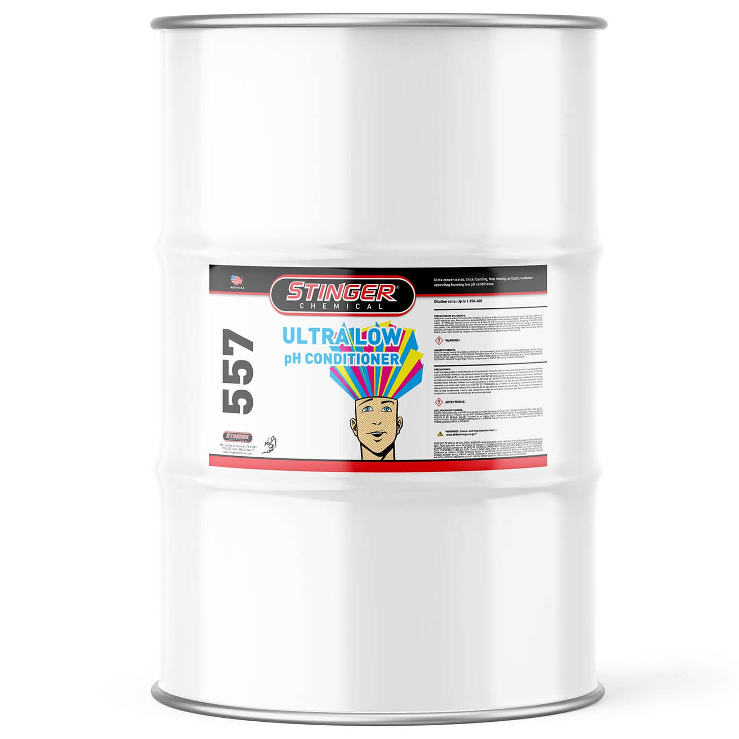 55-gallon blue Ultra Low pH Conditioner