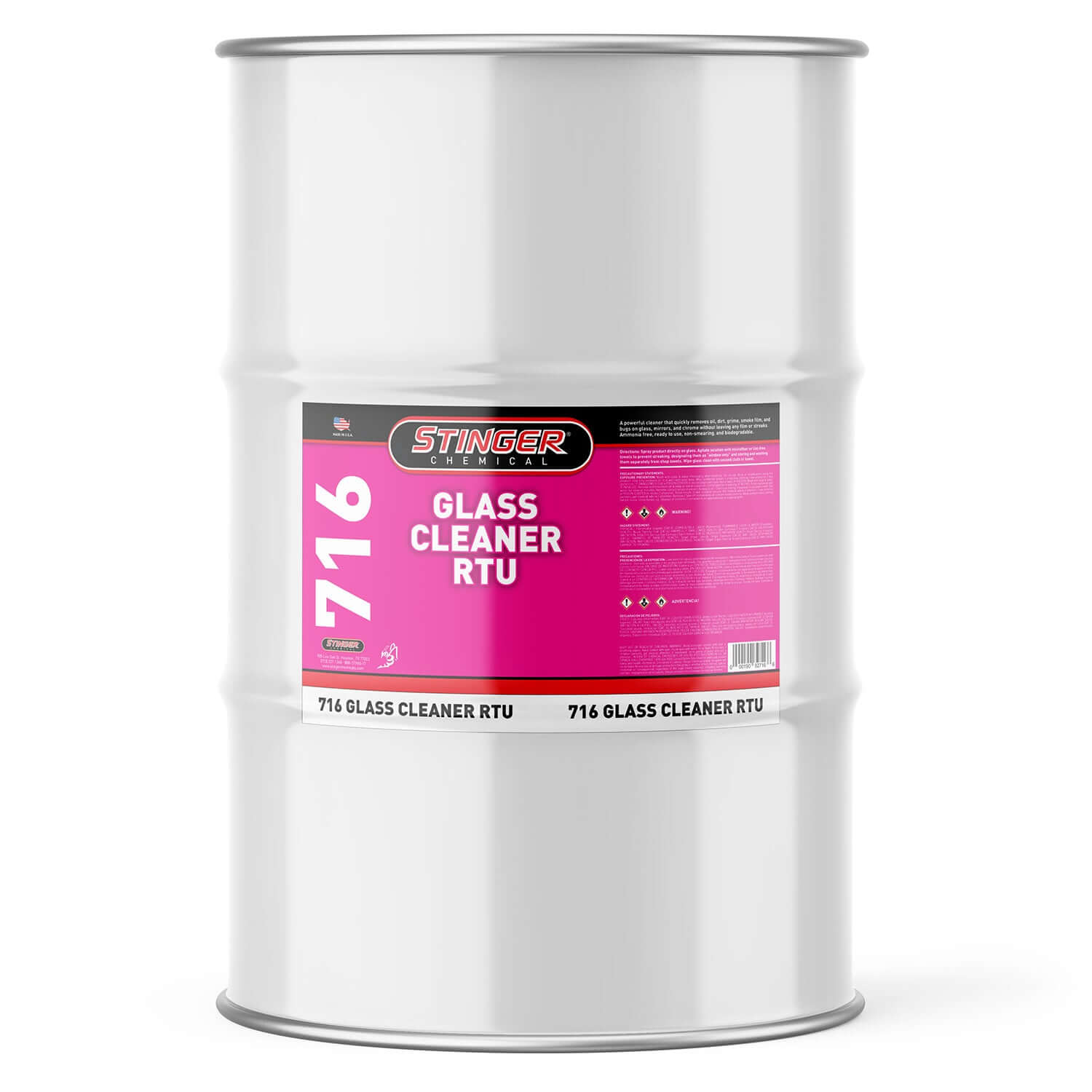 55-gallon drum ready to use glass cleaner
