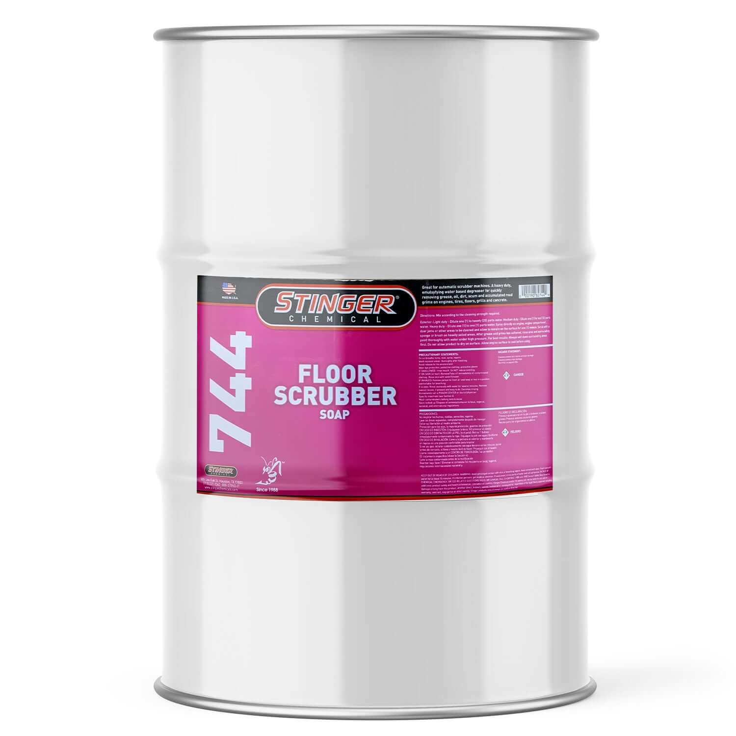 55-gallon drum floor scrubber soap