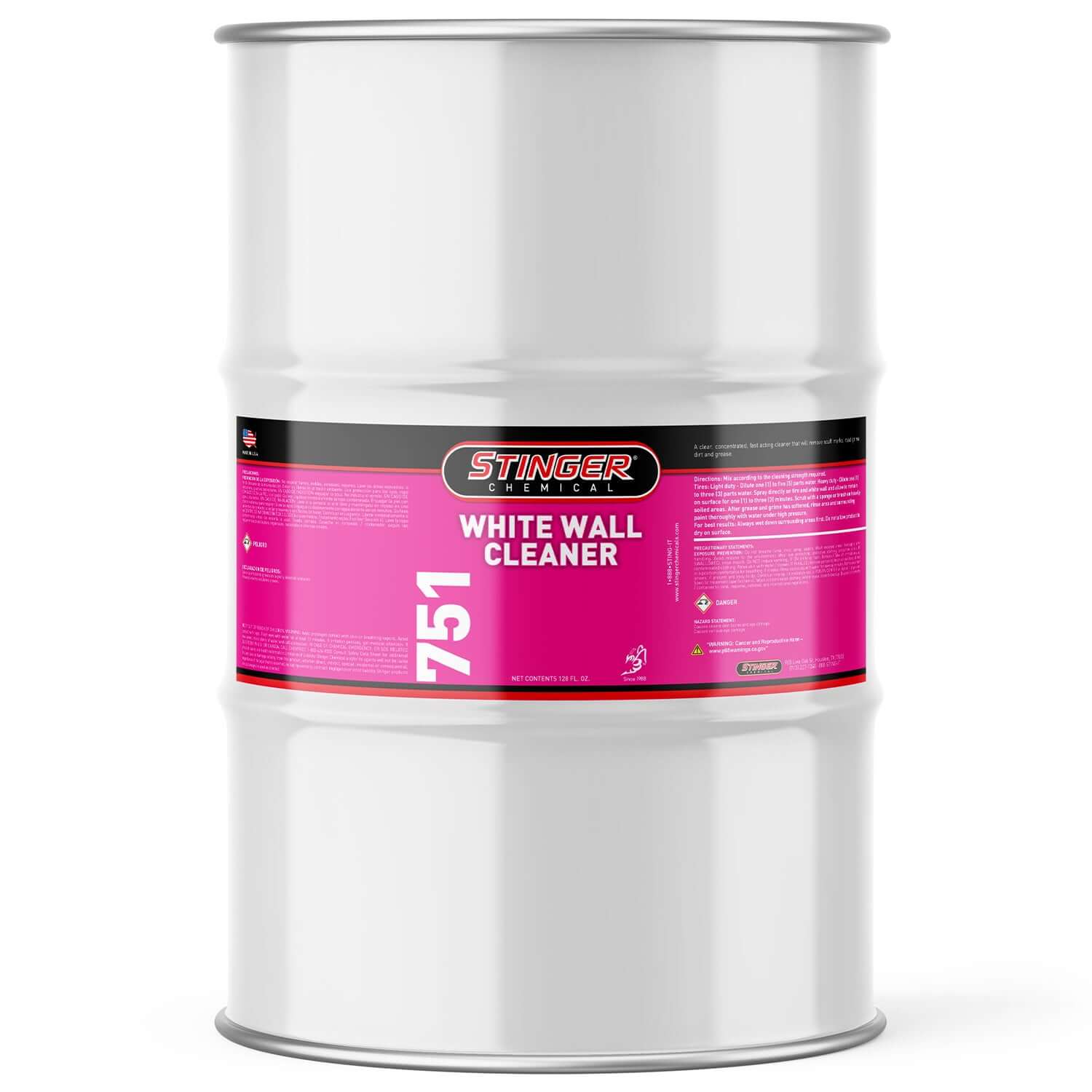 55-gallon drum white wall cleaner