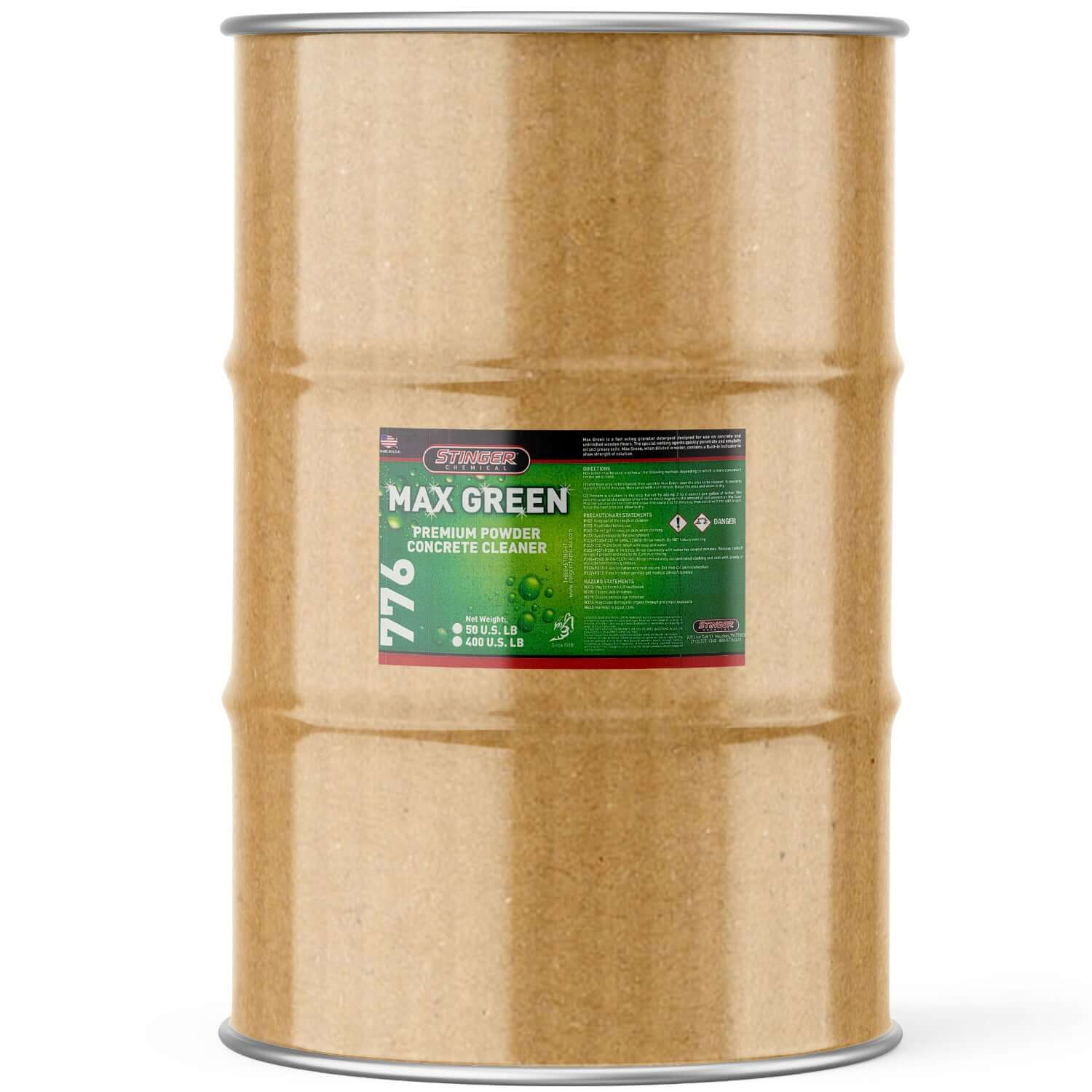 55-gallon drum stinger chemical max green floor cleaner