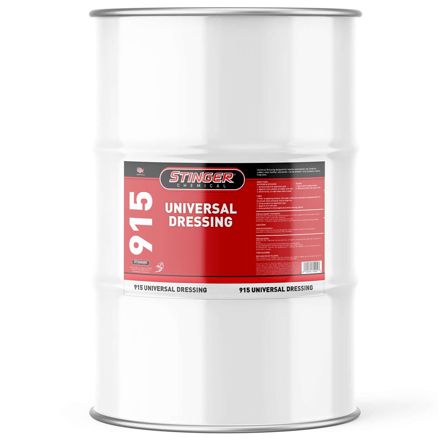 55-gallon drum universal dressing on a white background