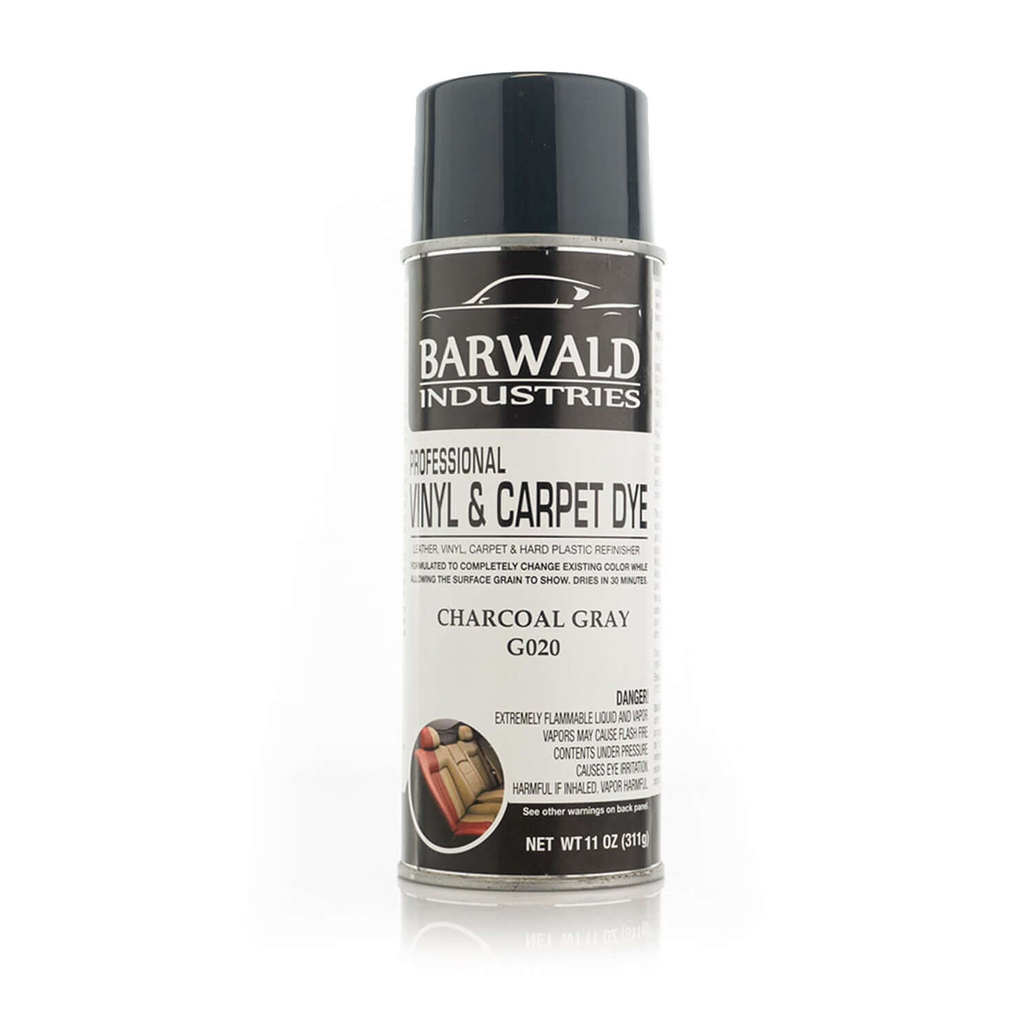 charcoal gray Barwald Professional Carpet & Vinyl Dye