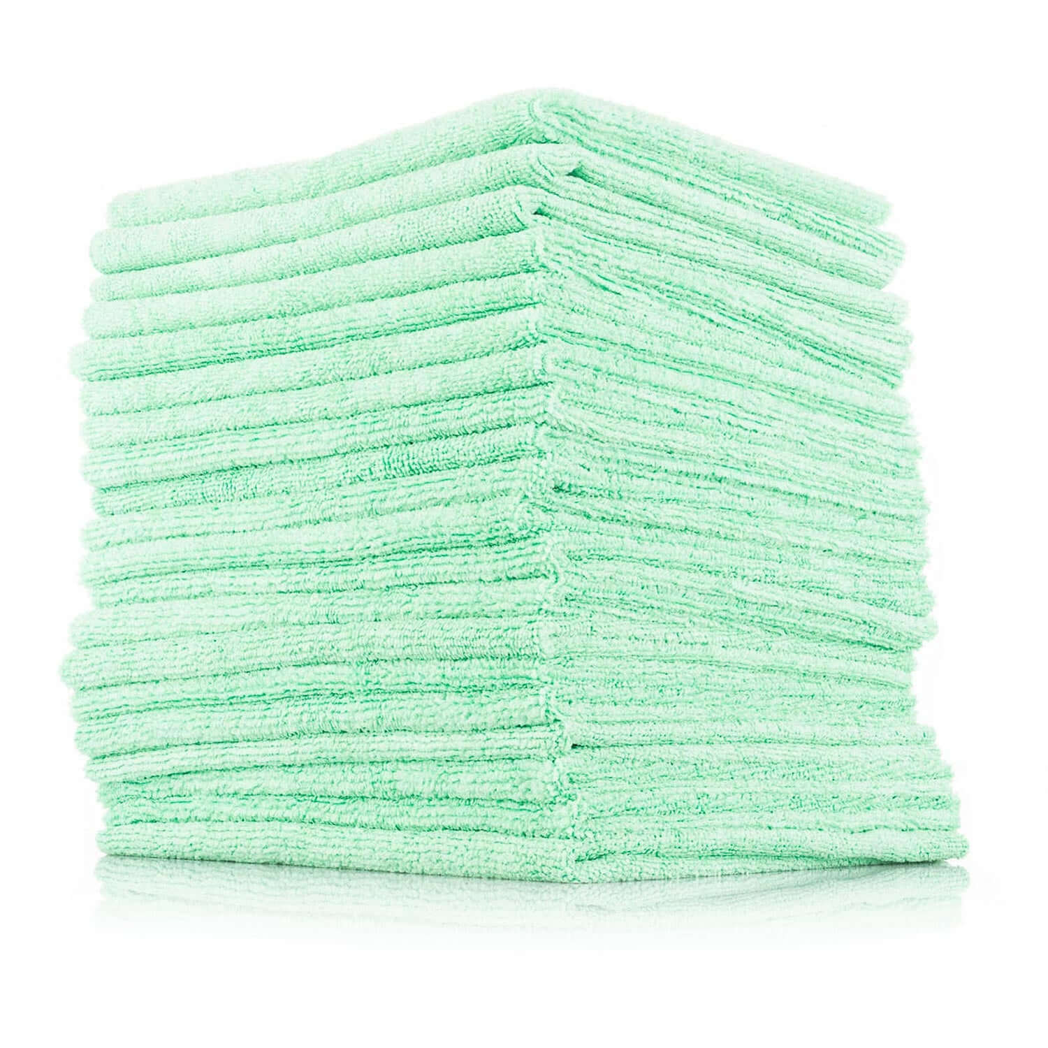 Green Edgeless Microfiber Towels