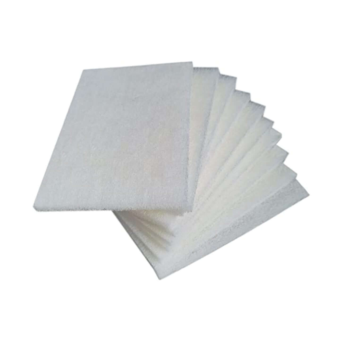 10-pack white scuff pad scrubbers