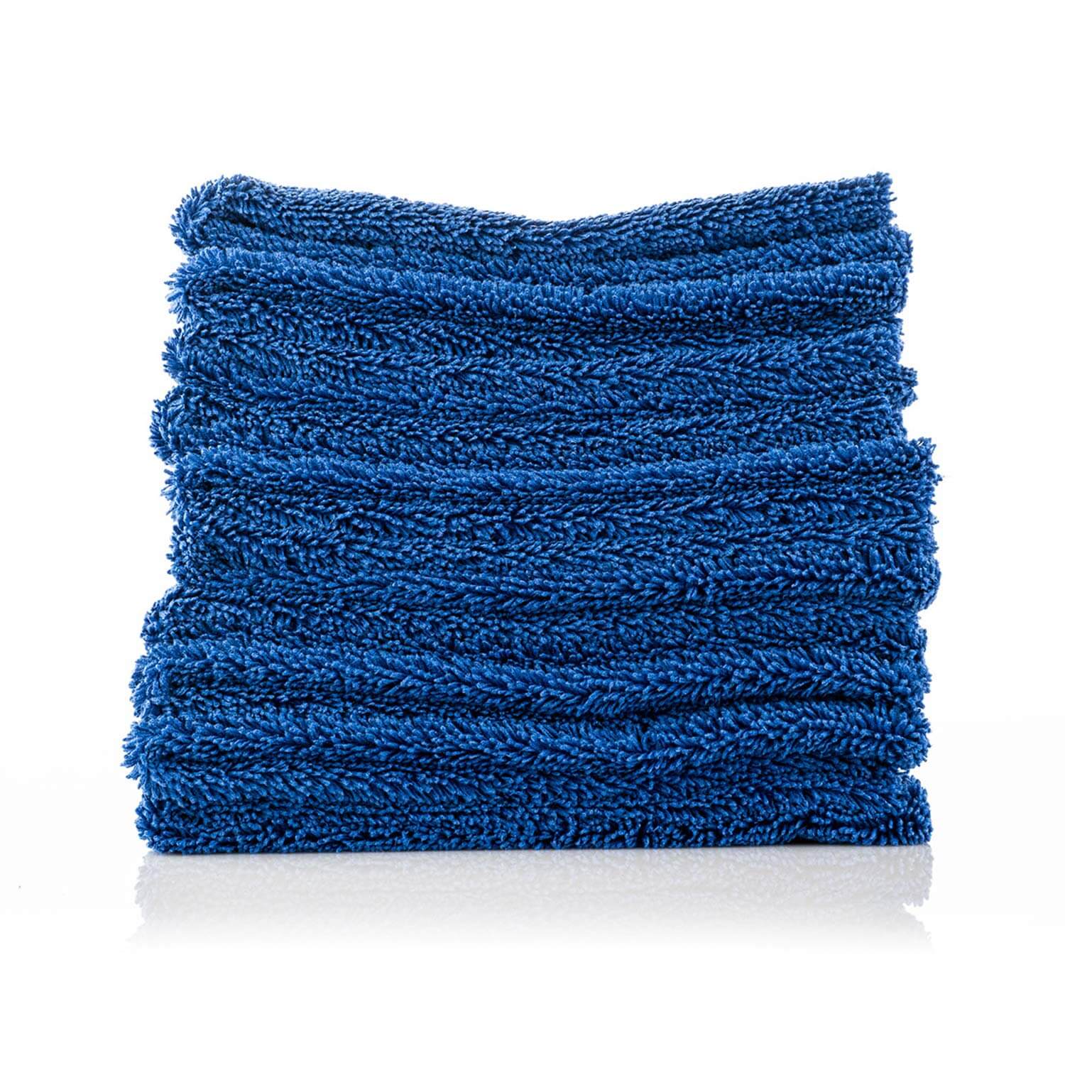 10-pack blue 16x24 large edgeless microfiber detailing towels