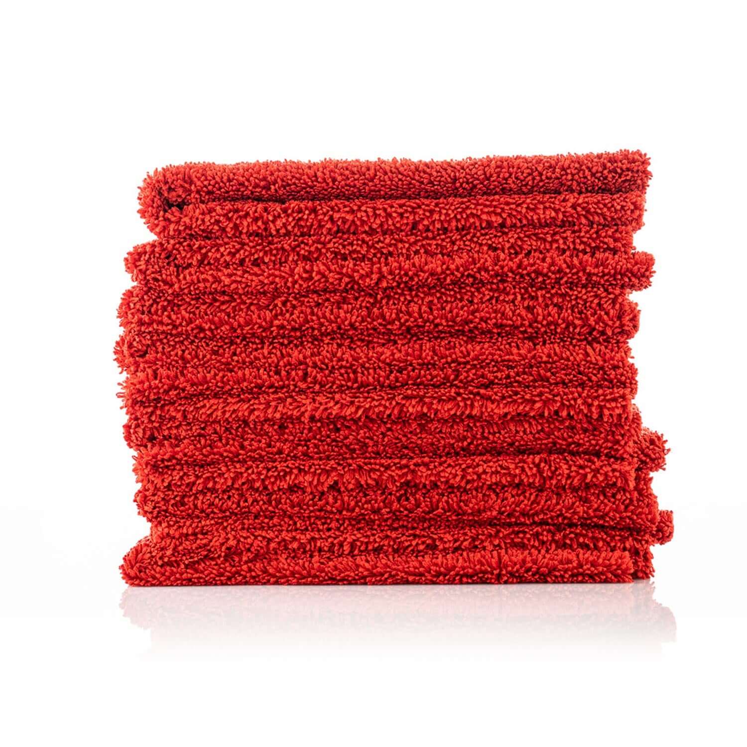 10-pack red 16x24 large edgeless microfiber detailing towels