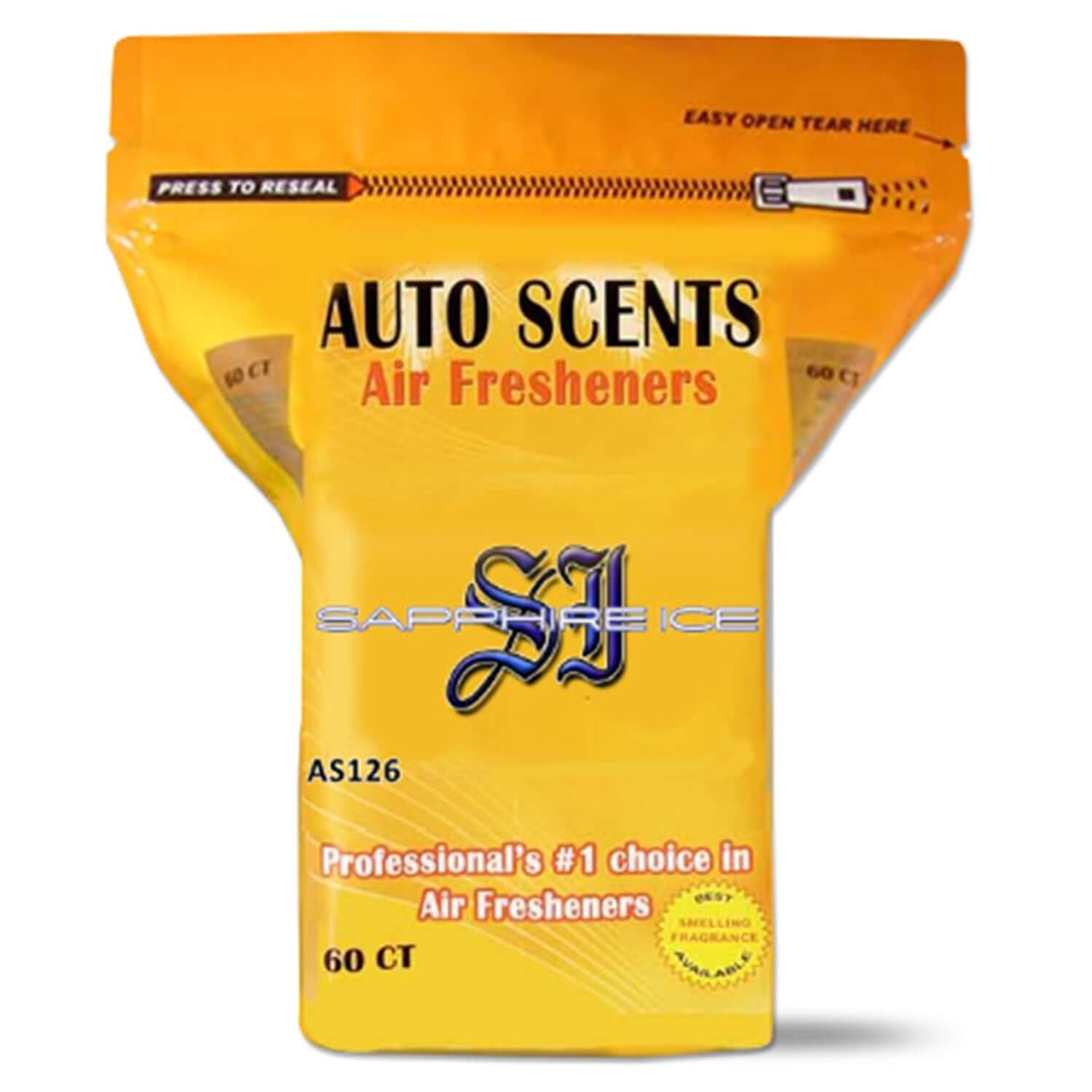 Autoscents air freshener wafers 60-count bag sapphire ice