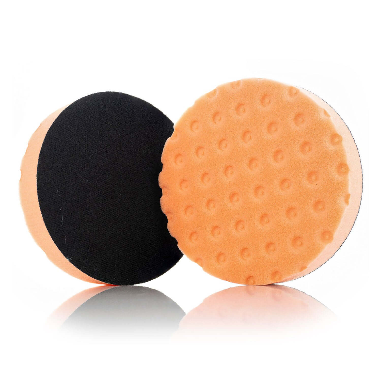 6-inch orange foam dimple pads for cutting and polishing