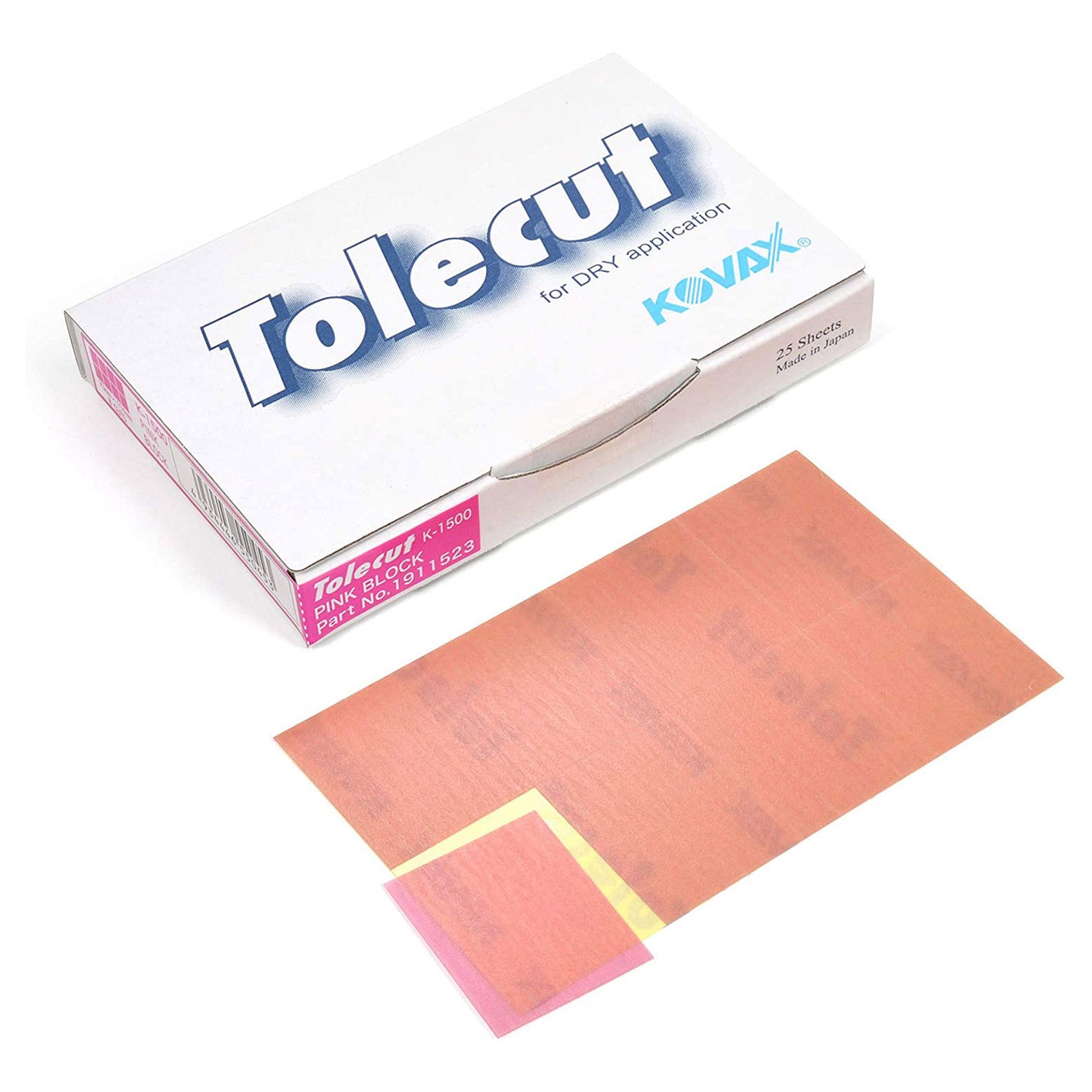 1500 grit pink sanding sheets