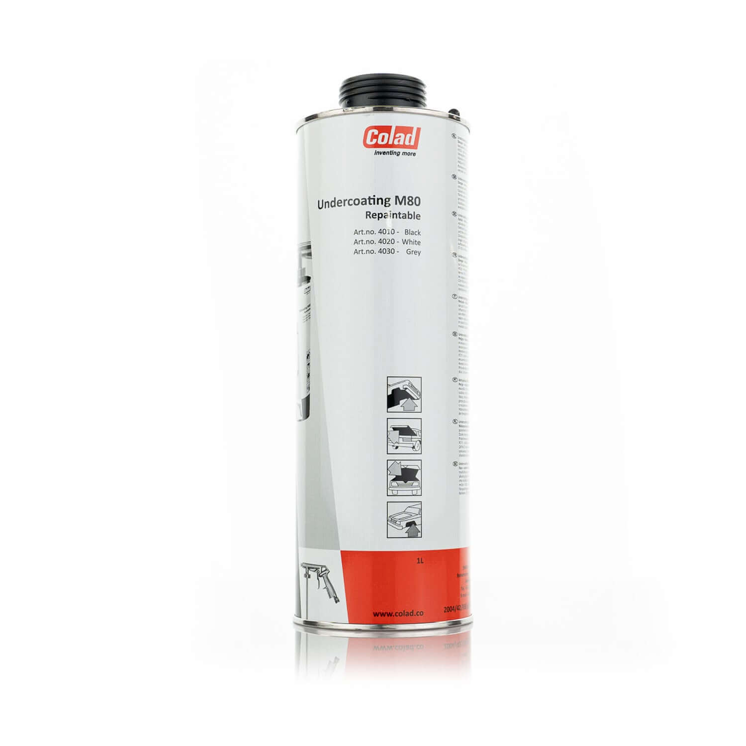 black colad M80 sprayable vehicle undercoating 1-litre