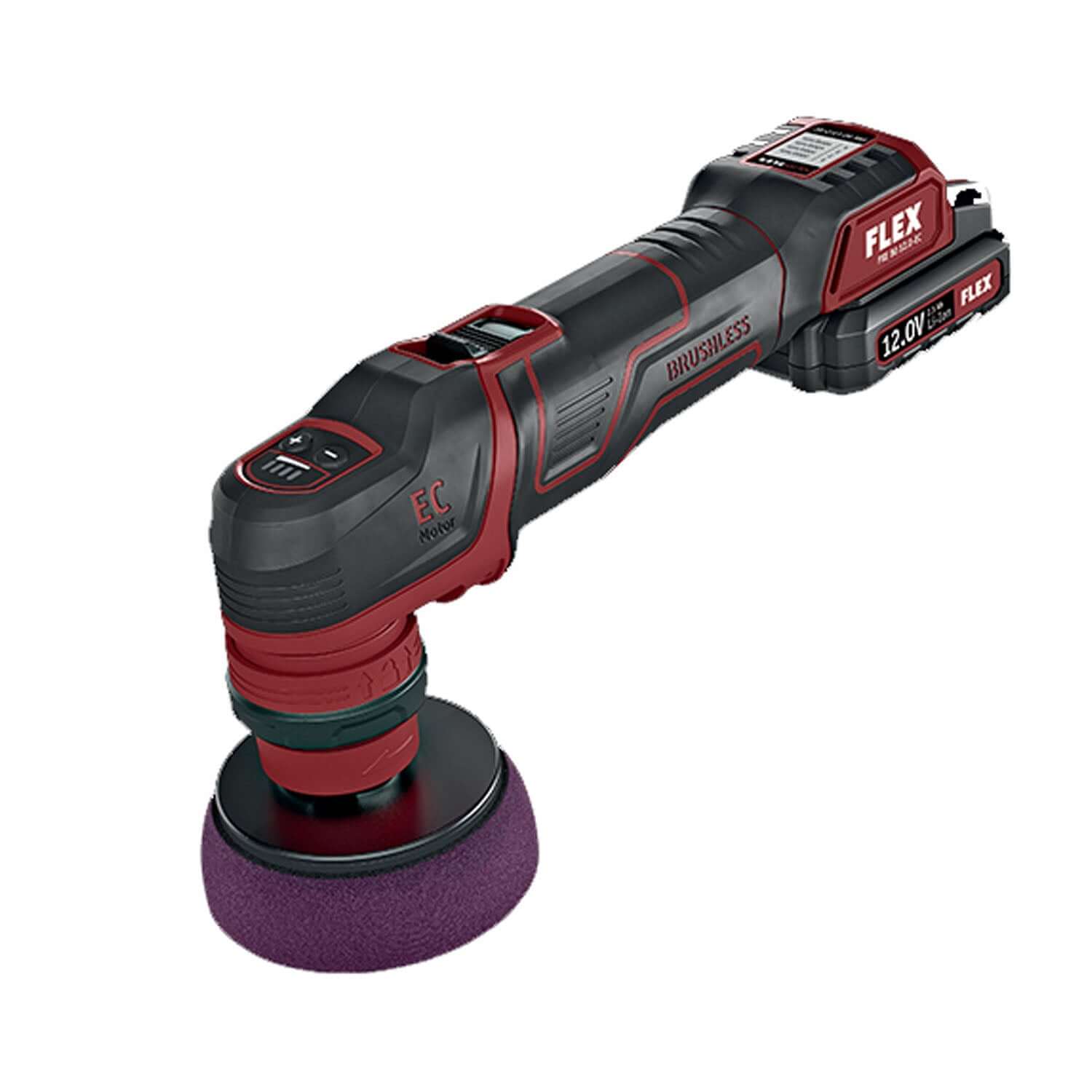 flex pxe80 cordless polisher with 3-inch backing plate