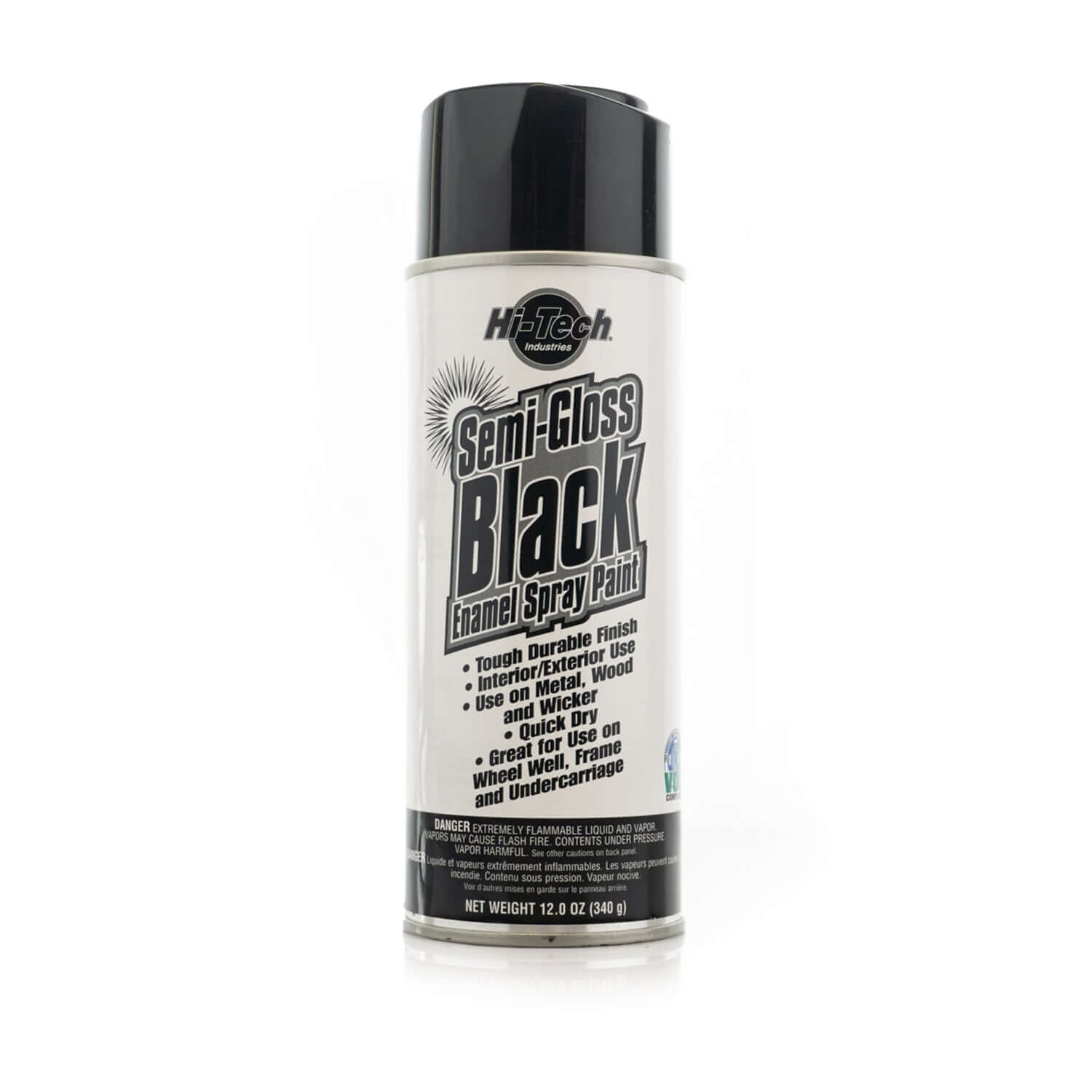 hi-tech semi-gloss black spray paint aerosol