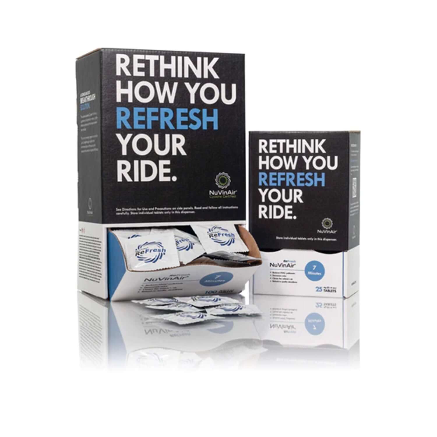 nuvinair refresh tablets 7-minute odor removal treatment