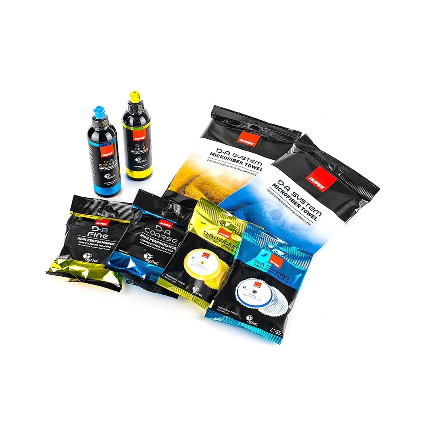 RUPES HLR75 Mini Cordless Polisher Complete Kit contents