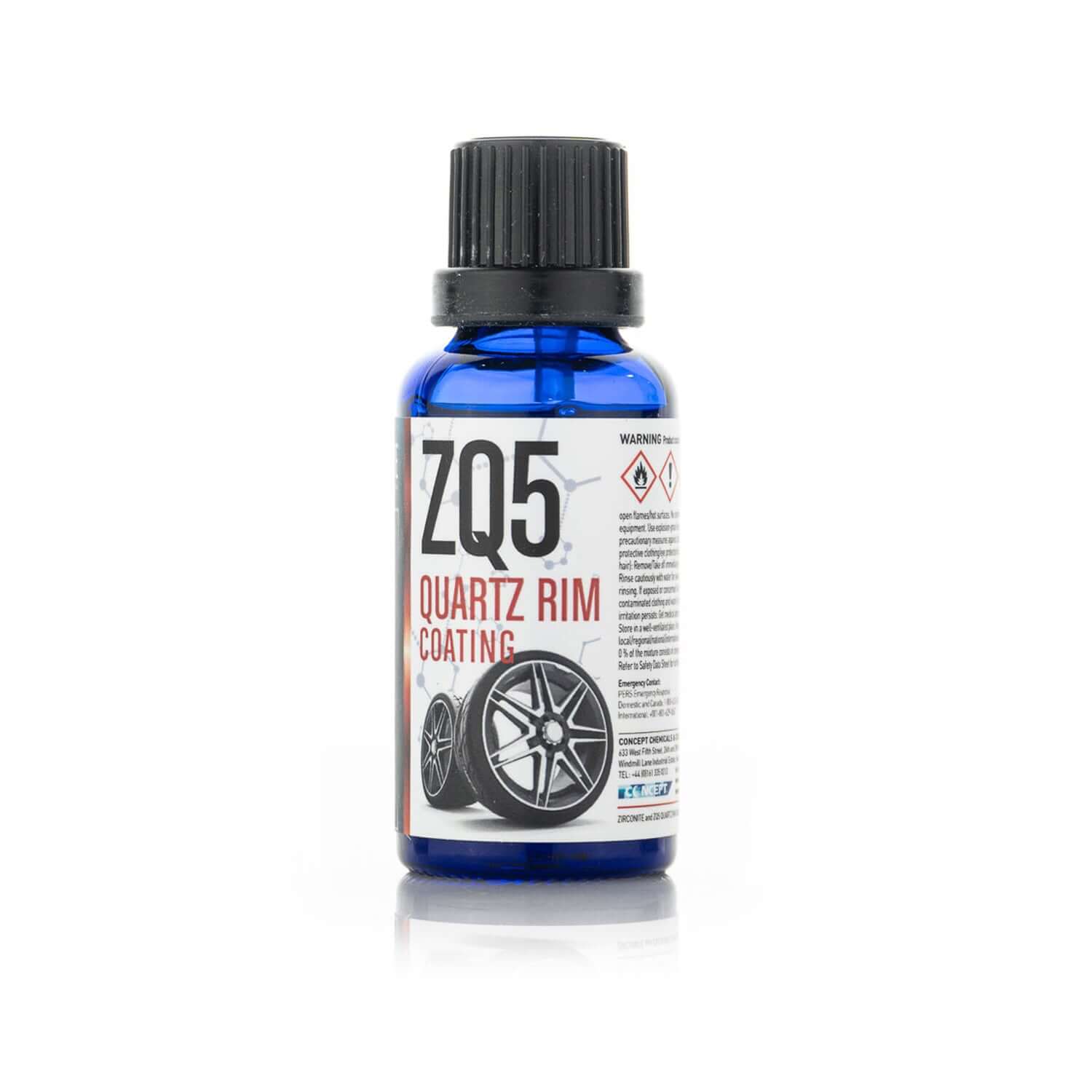 zirconite zq5 4-year quartz nano coating for tire rims