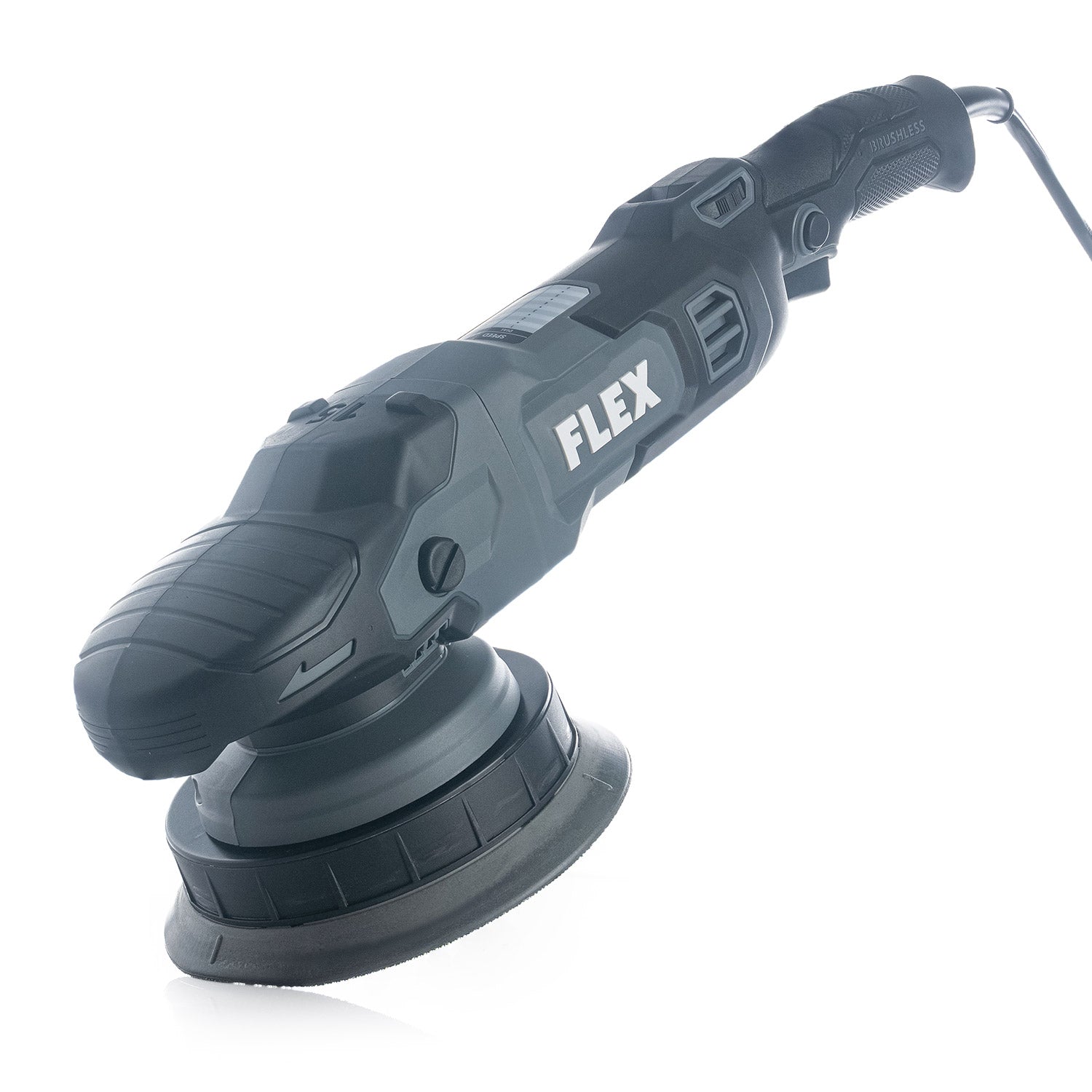 Gray Flex polisher on a white background