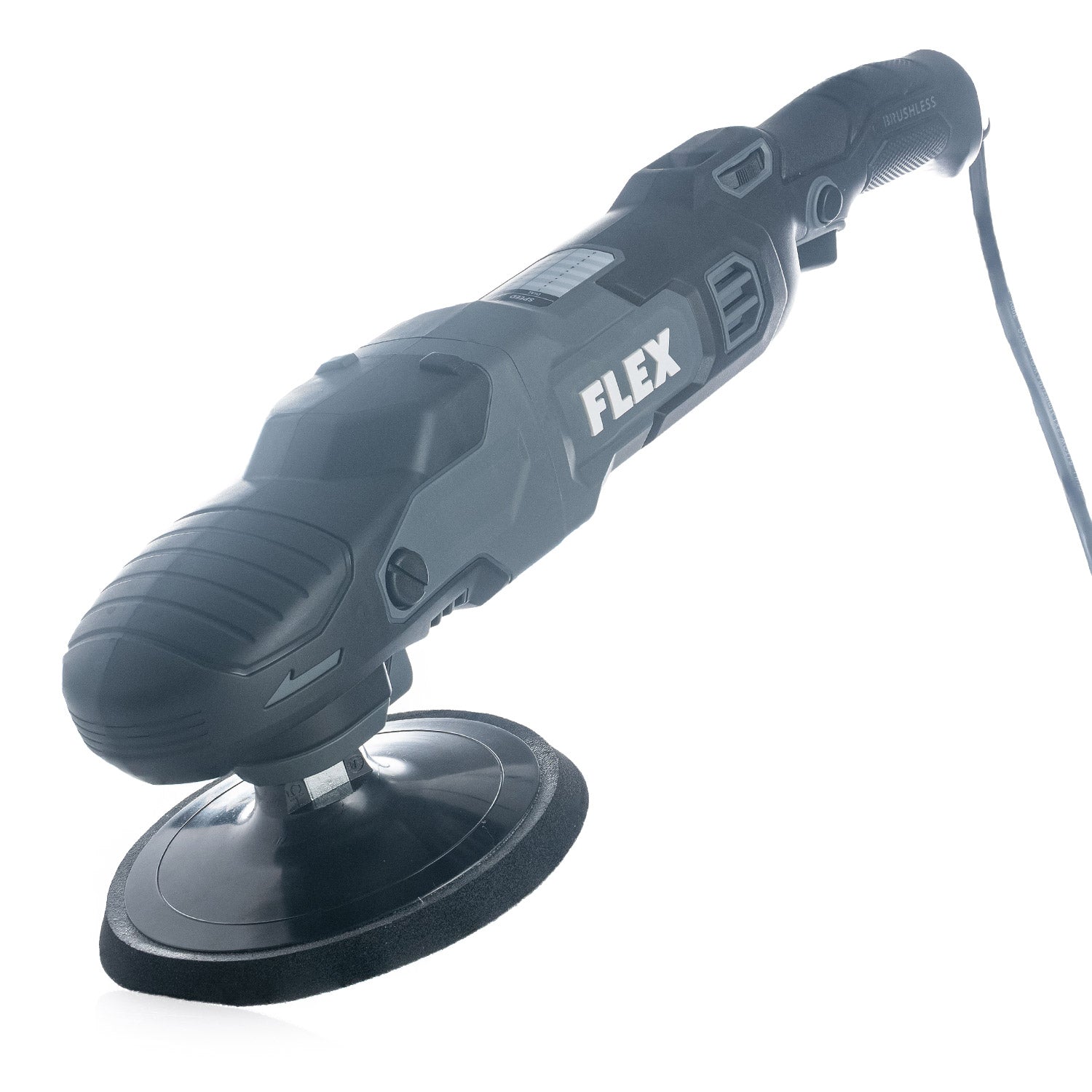 Flex rotary polisher on a white background