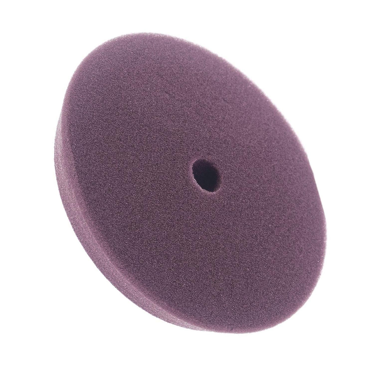 6 inch Purple foam pad with a central hole on a white background