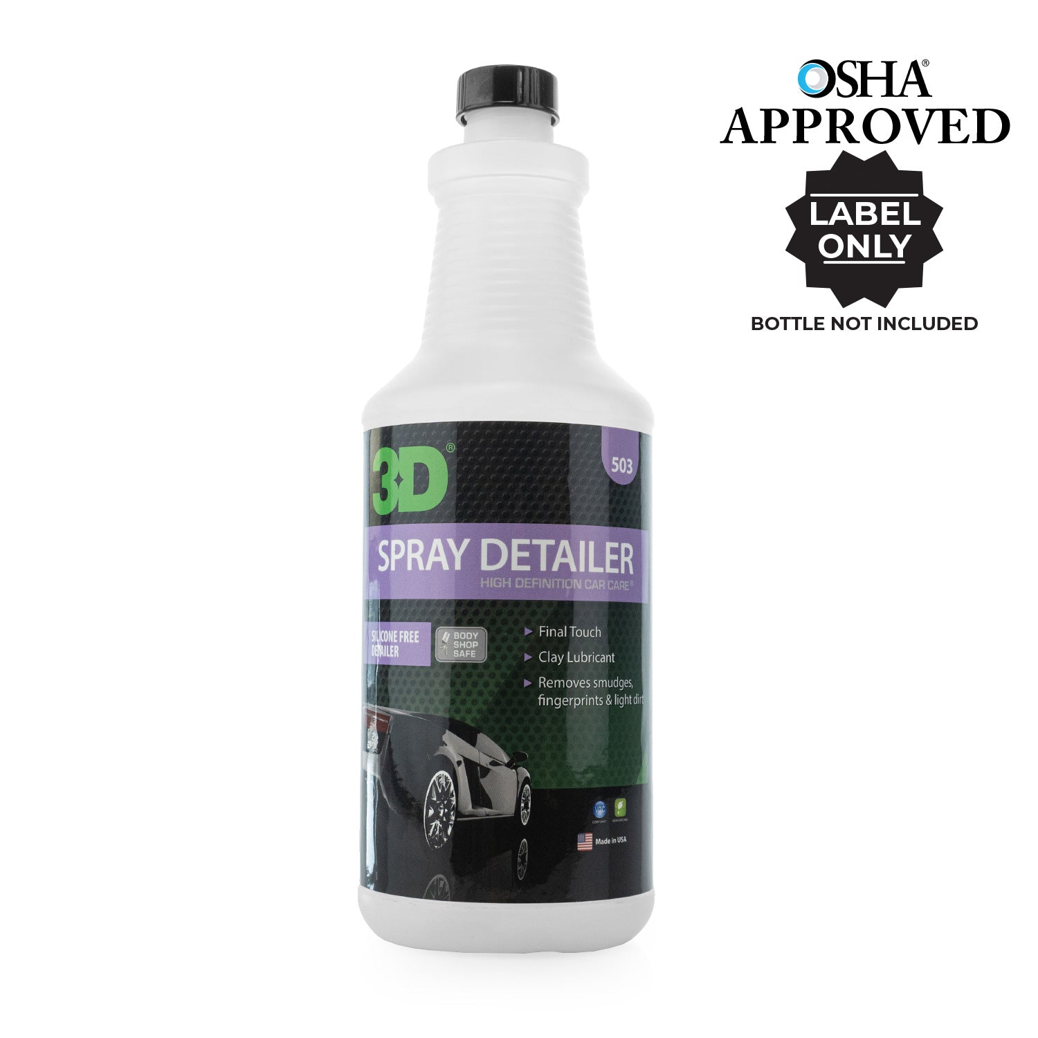 3D Spray Detailer Label