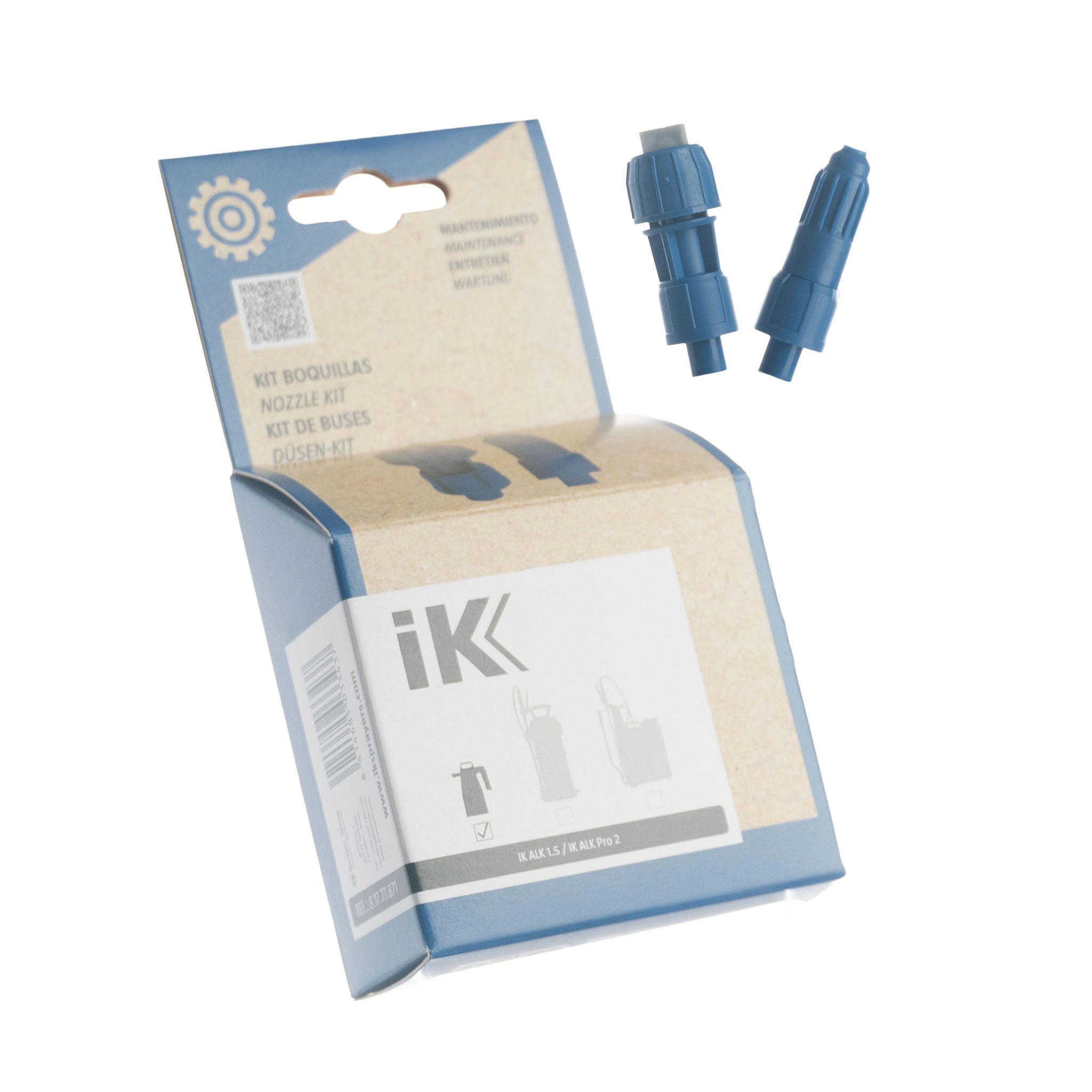 Ik alkaline pro nozzle kit with box on a white background