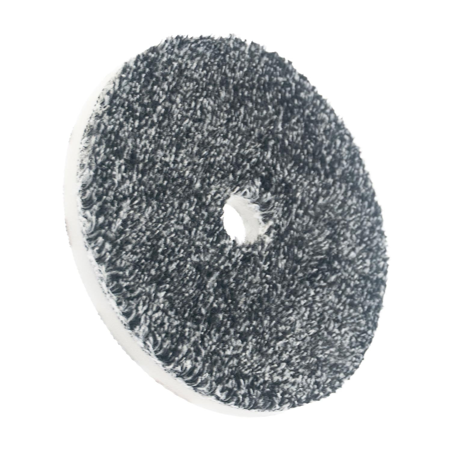 Urofiber black and white 6 inch pad  on a white background