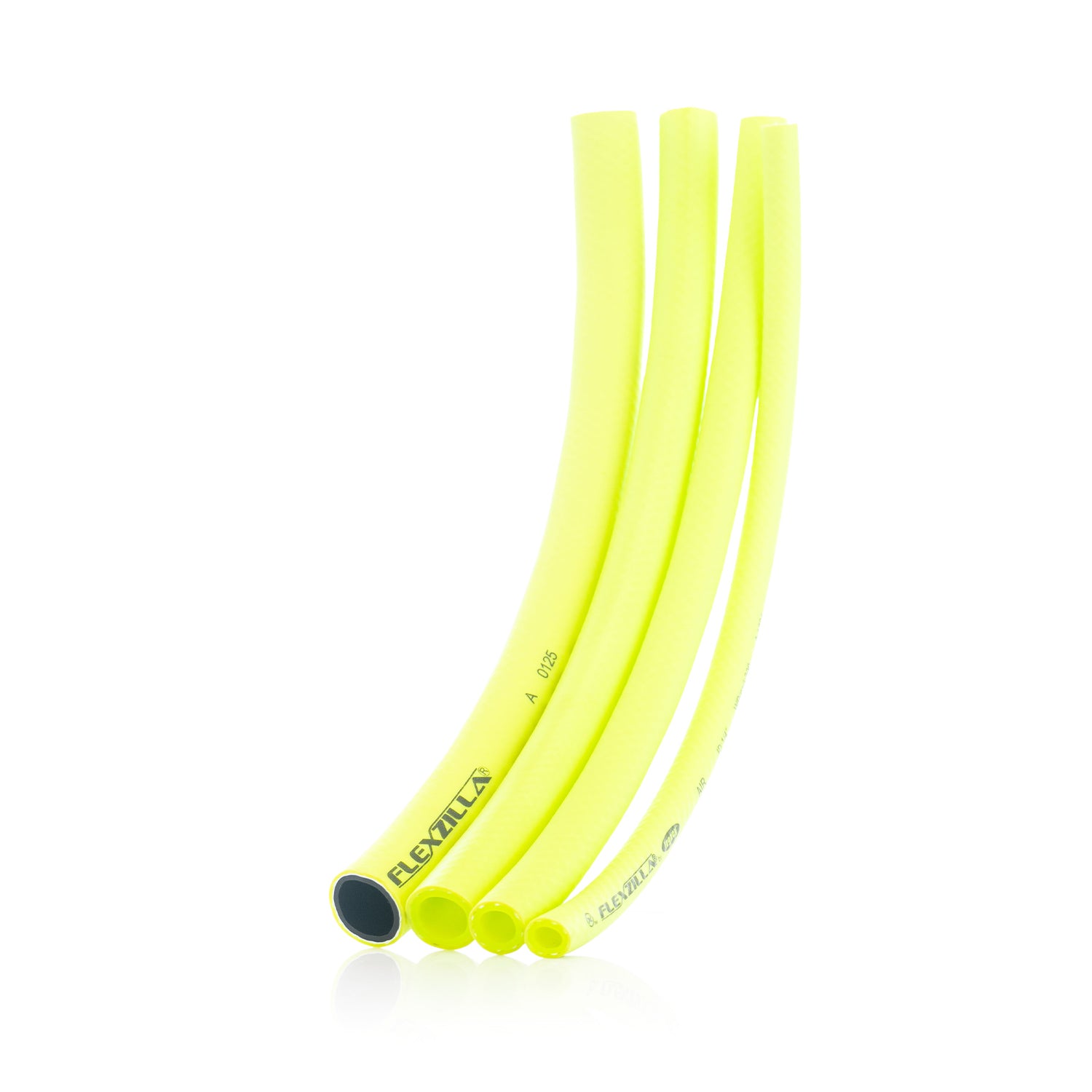 Flexzilla hose 4 hose options on a white background