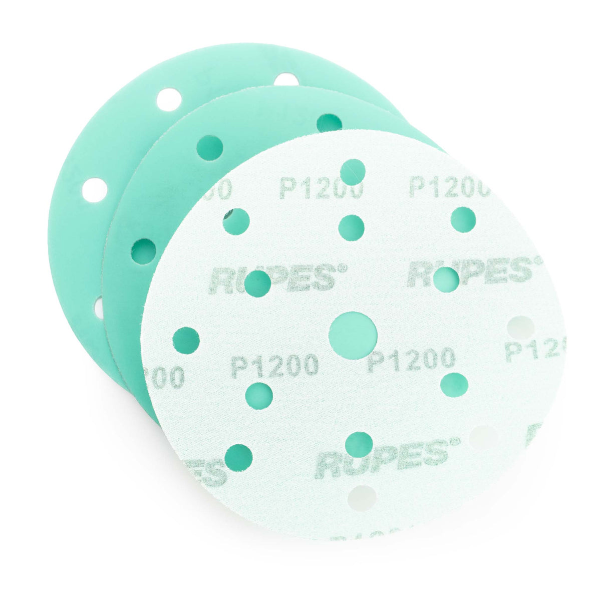 RUPES PROCUT P1200 abrasive film discs 9.45FD1200, 6 inch 15 hole finishing discs