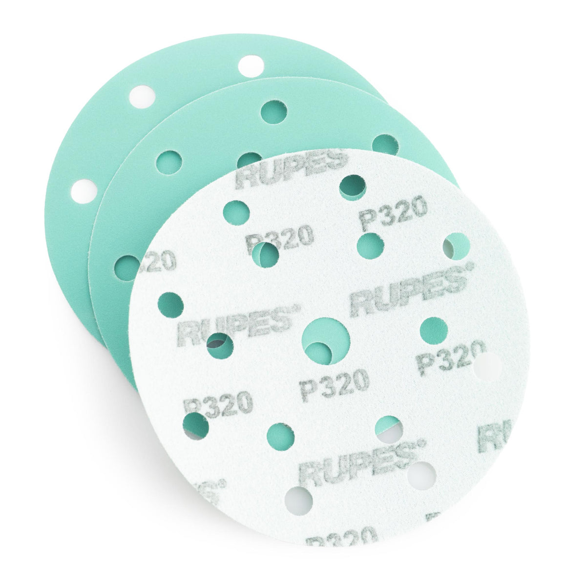RUPES PROCUT P320 abrasive film discs 9.45FD320, 6 inch 15 hole ceramic film discs