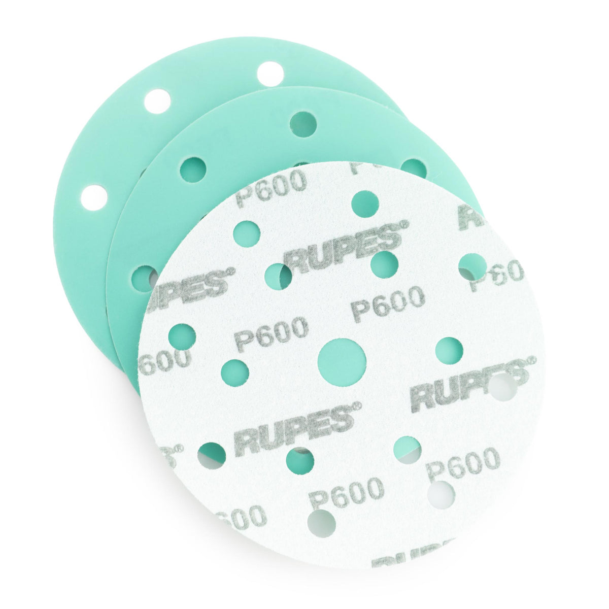 RUPES PROCUT P600 abrasive film discs 9.45FD600, 6 inch green film sanding discs