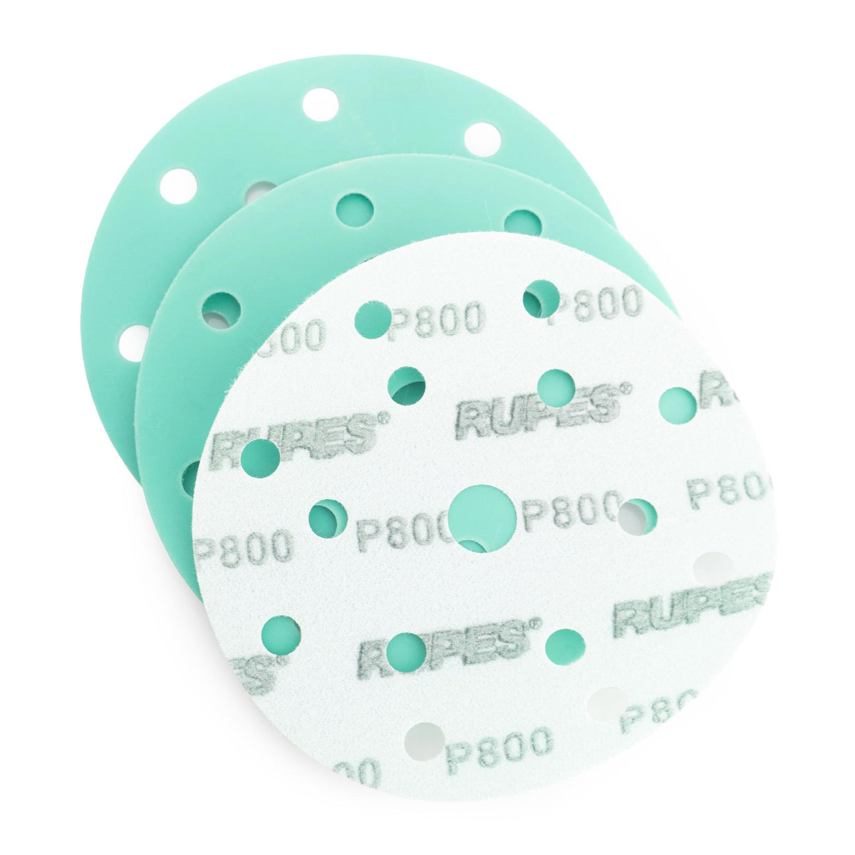 RUPES PROCUT P800 abrasive film discs 9.45FD800, 6 inch 15 hole dust extraction discs