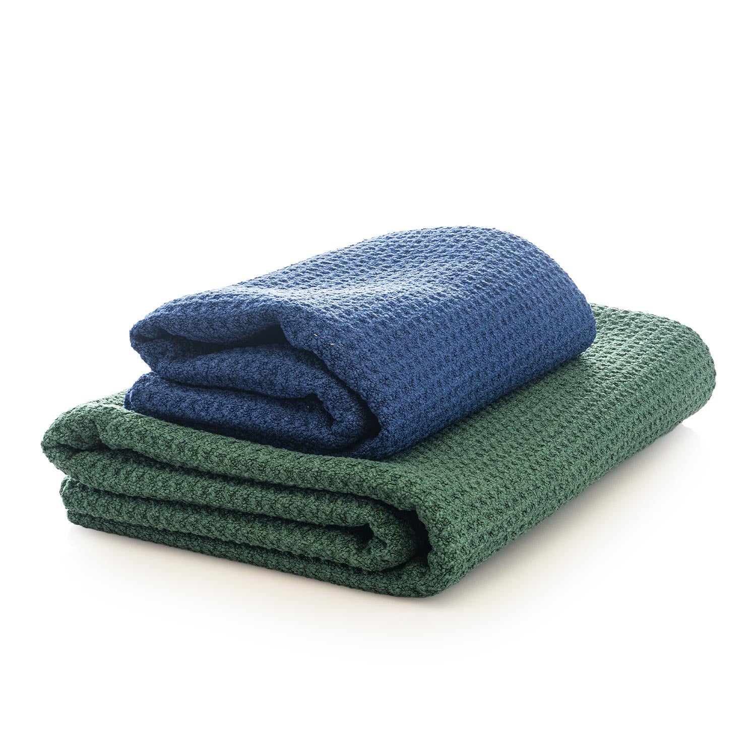 Waffle drying towels both a62 and a63 on a white background