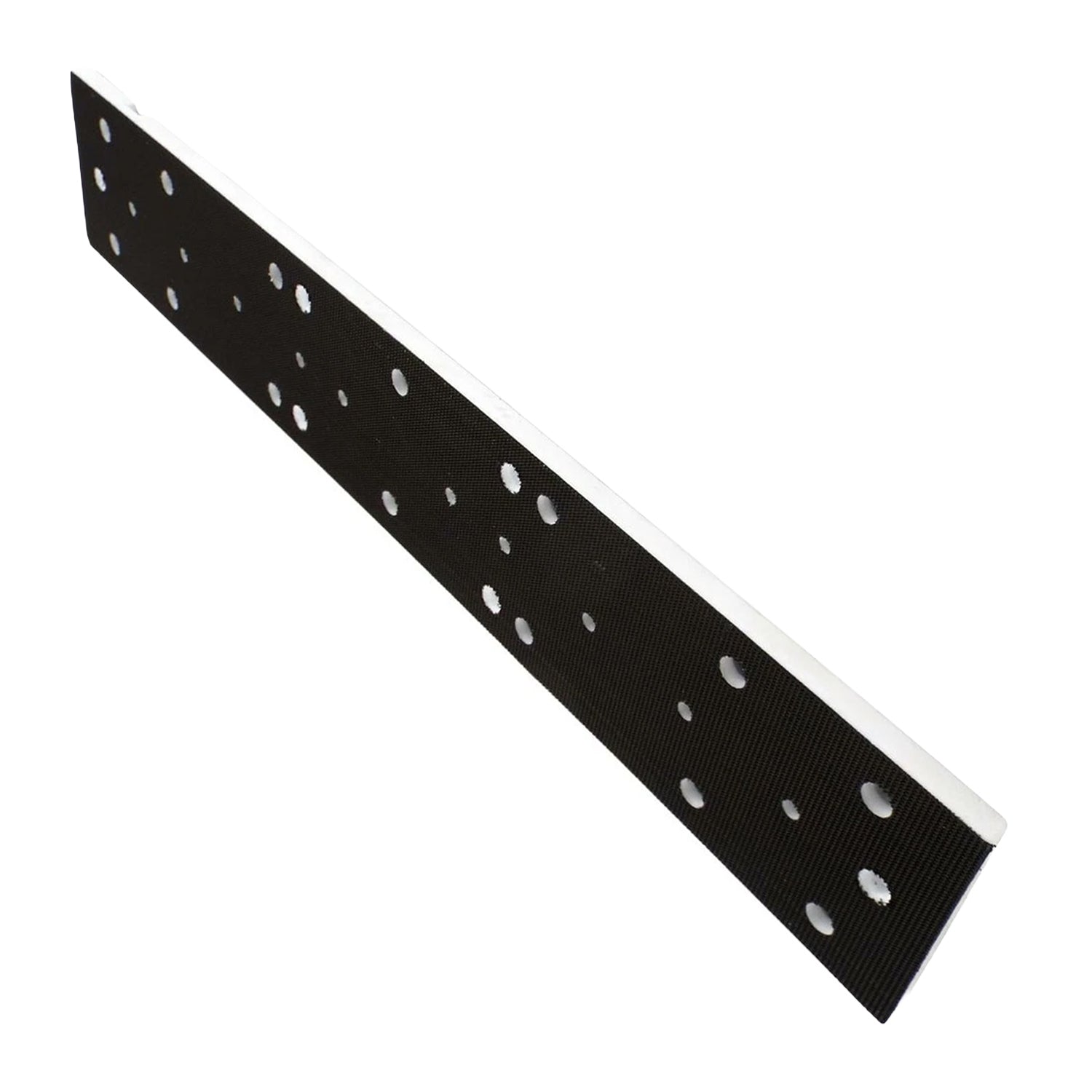 Velcro backing pad with holes on a white background