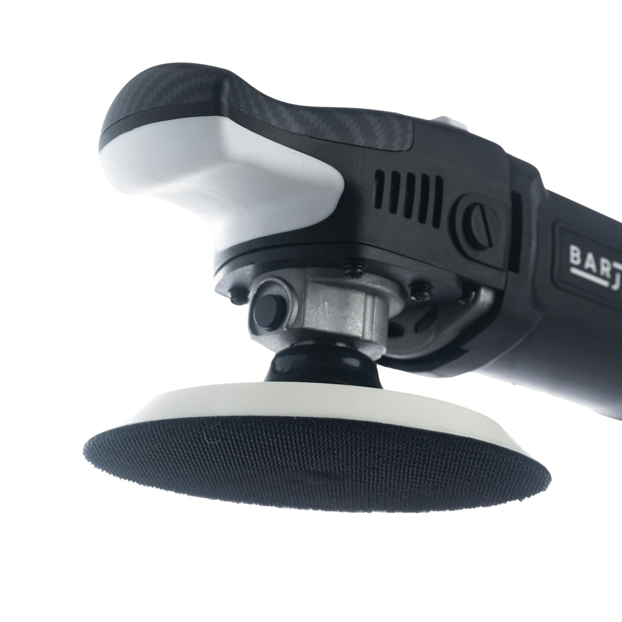 Barjack rotary polisher backing plate view on a white background
