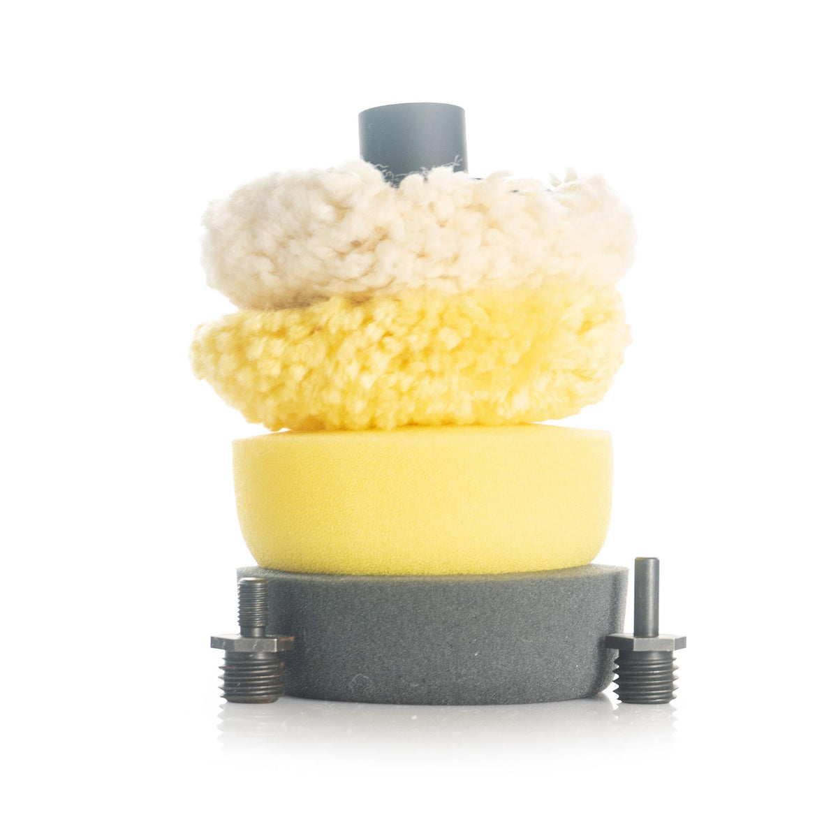 buff and shine tp-4 complete 3 inch buffing kit stacked on a white background