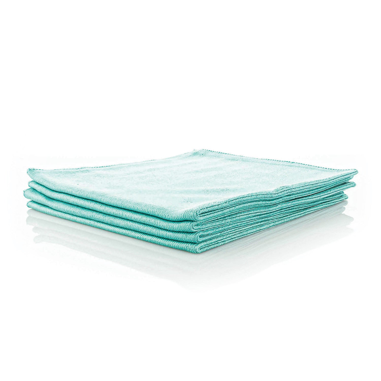 Buff and Shine Dark Green Glass Towel 4-Pack