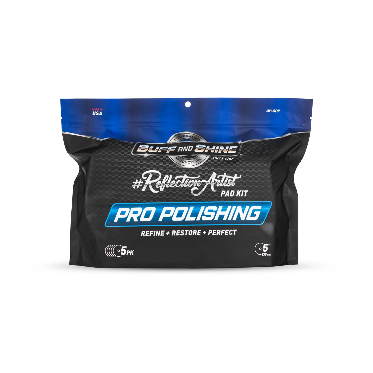 Buff and Shine Pro Polishing Pad Kit packaging on a white background