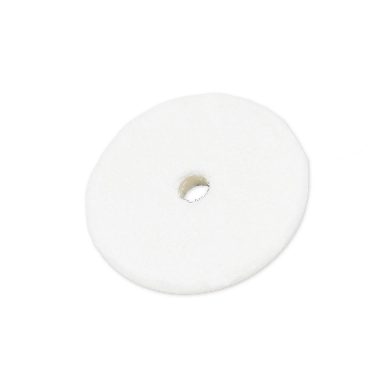 White Microfiber pad on a white background